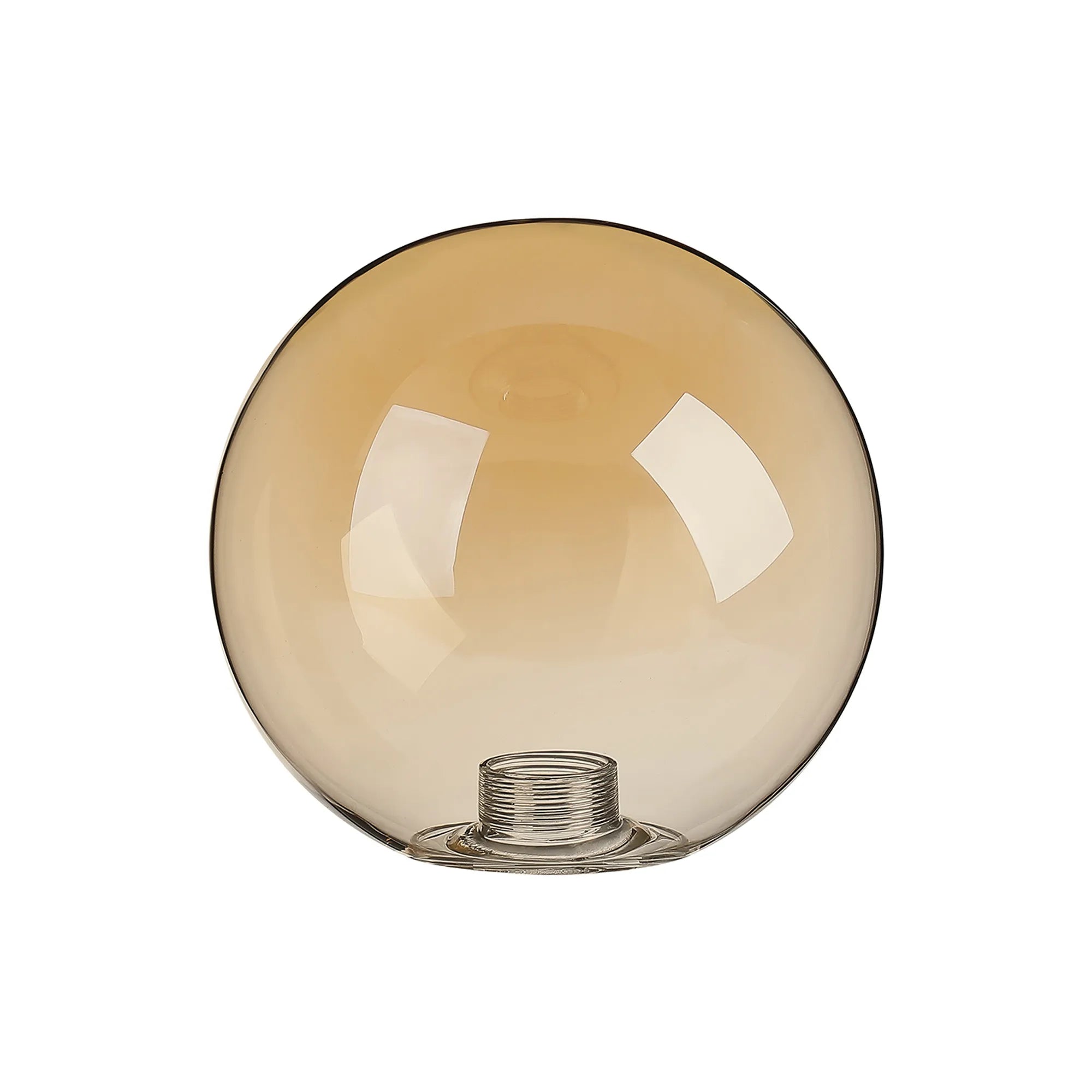 Dene 12cm Smooth Round Glass Shade (A) Amber