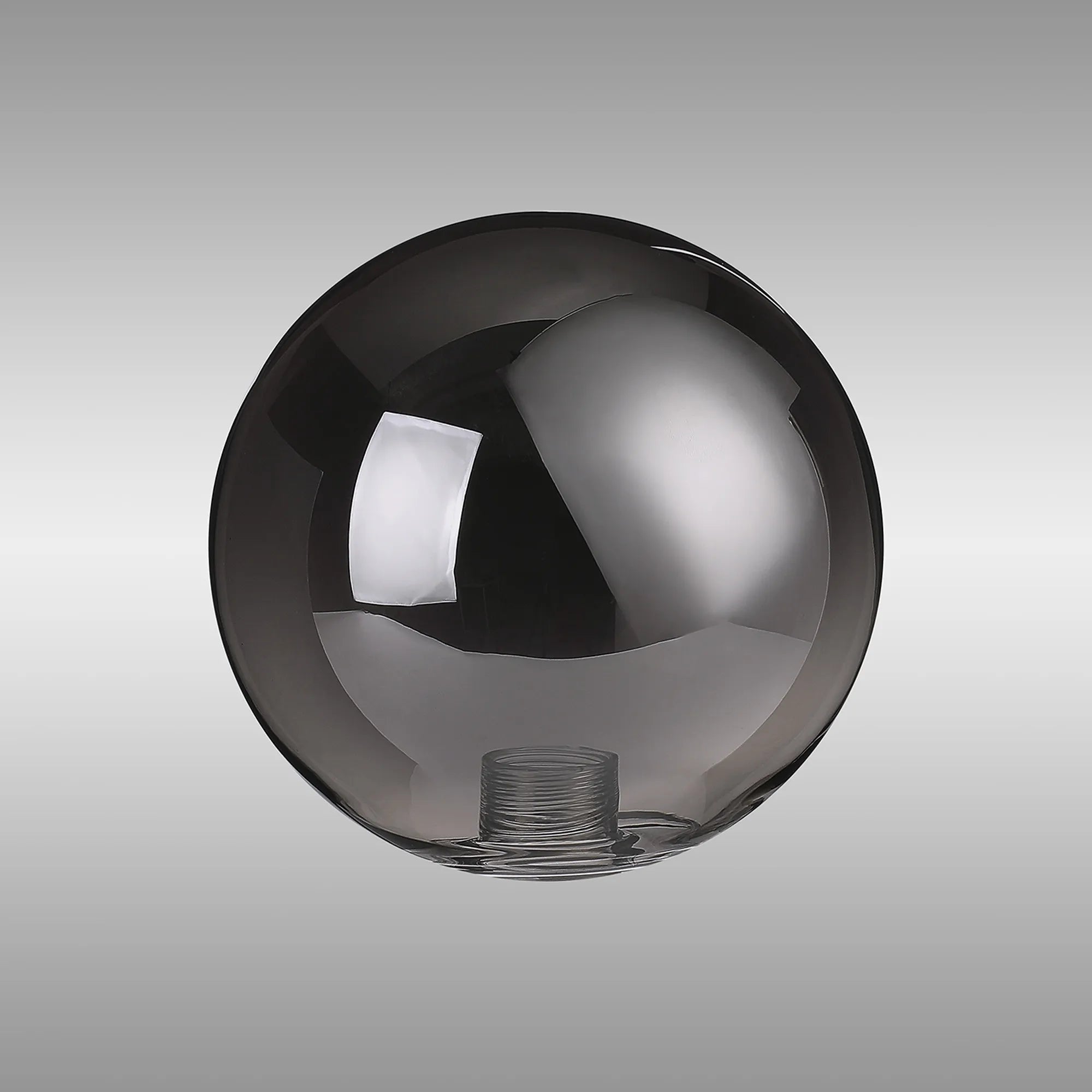 Dene 12cm Smooth Round Glass Shade (A) Smoke