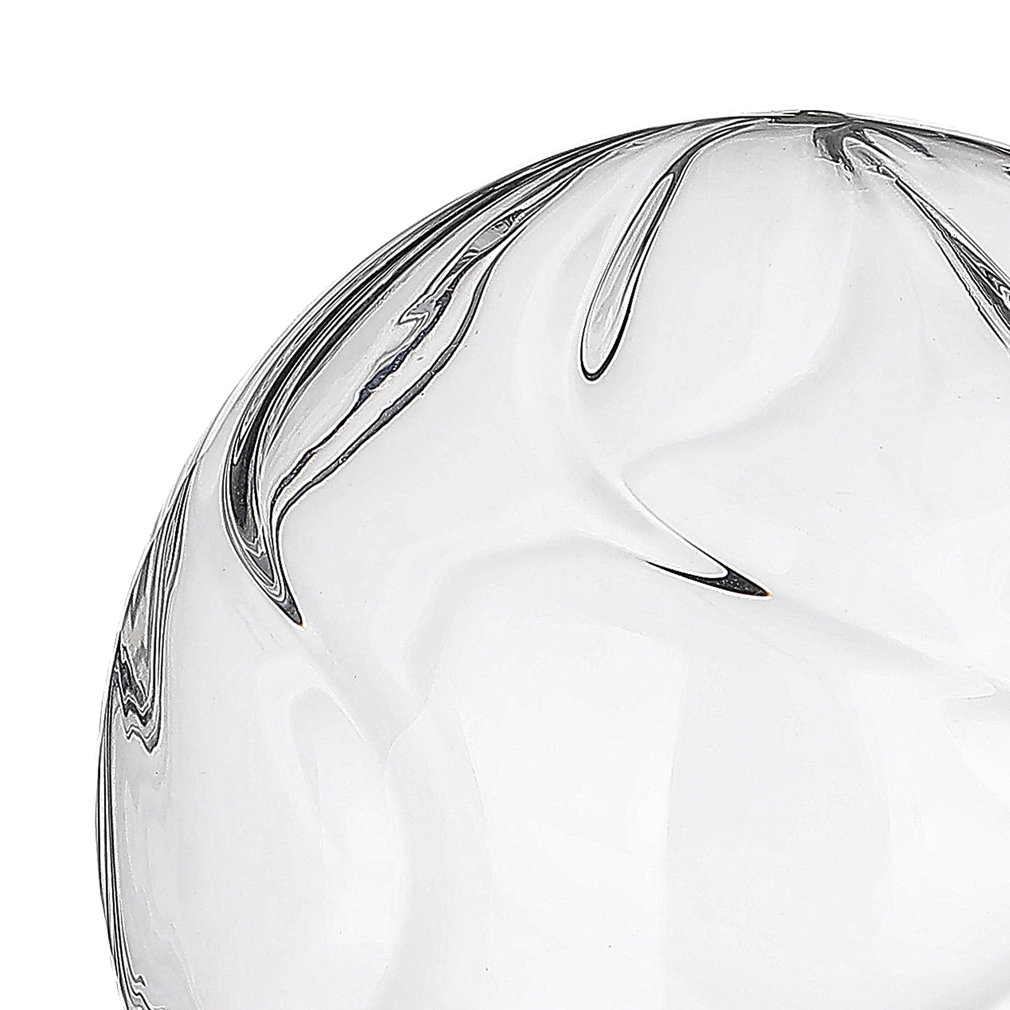 Dene 12cm Waved Round Glass Shade (G) Clear