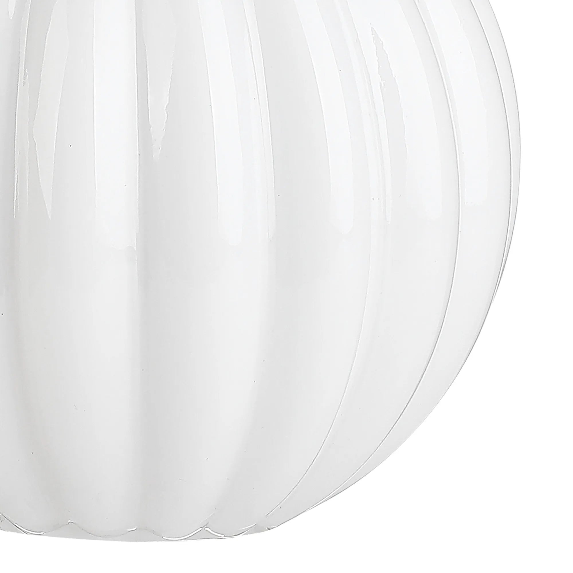 Dene 12cm Round Segment Glass Shade (K) Opal