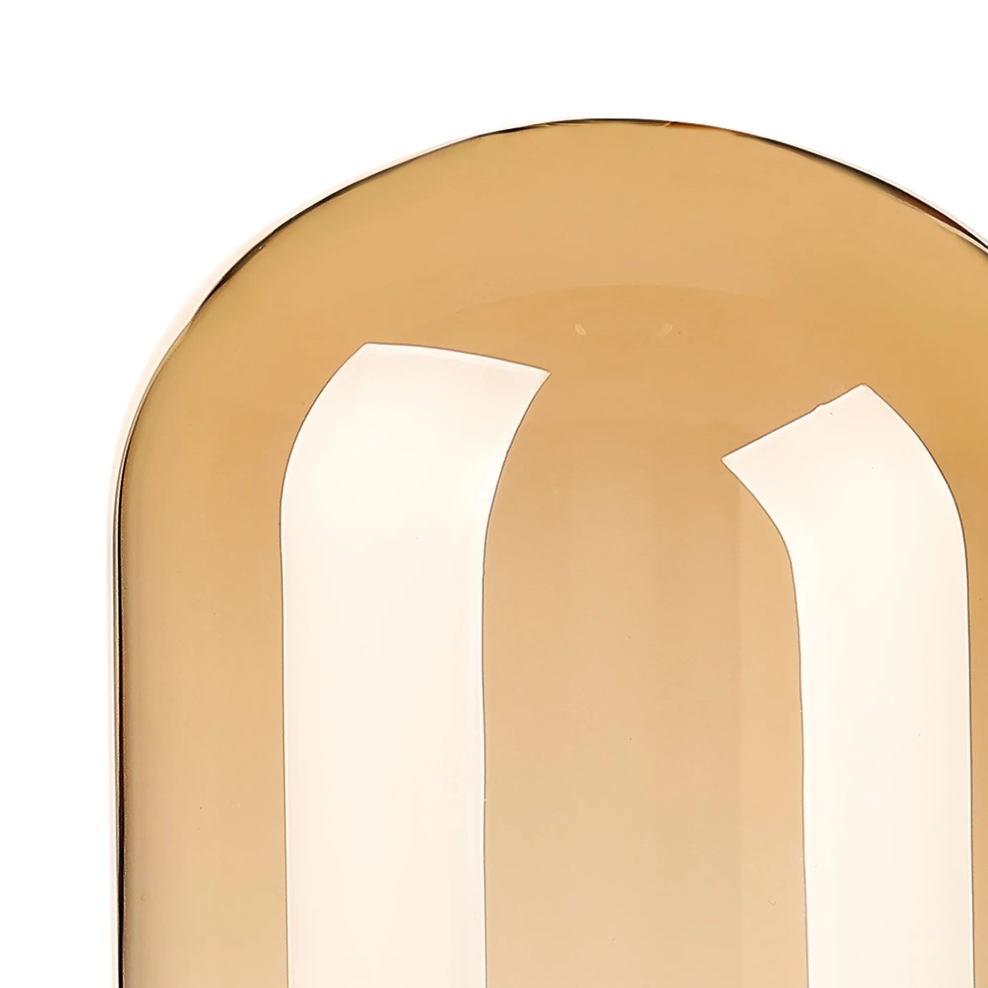 Dene 9x12.5cm Smooth Tubular Glass Shade (D) Amber Plated