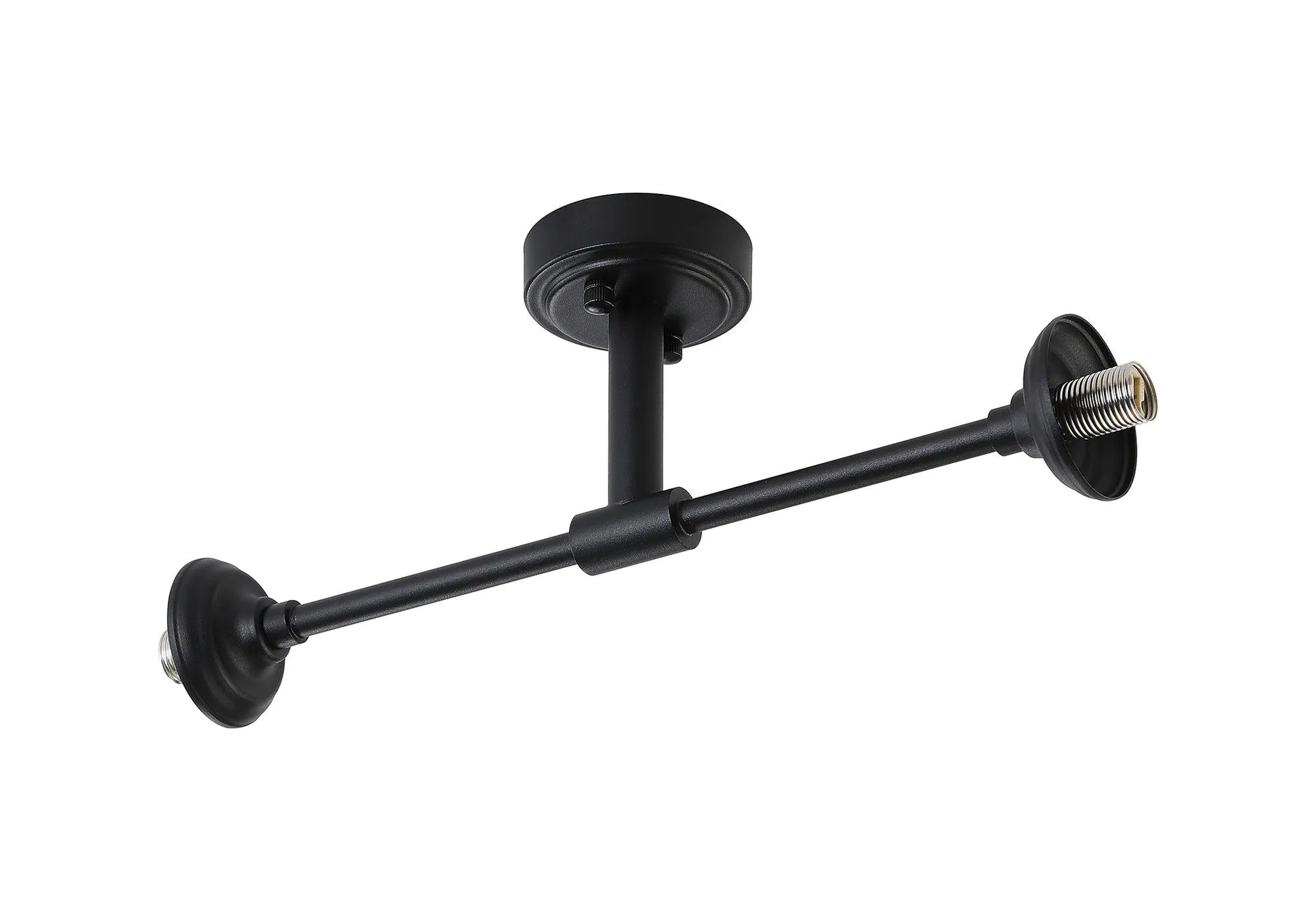 Dene Ceiling & Wall Light - Linear Frame 2 Light - IP44 Satin Black