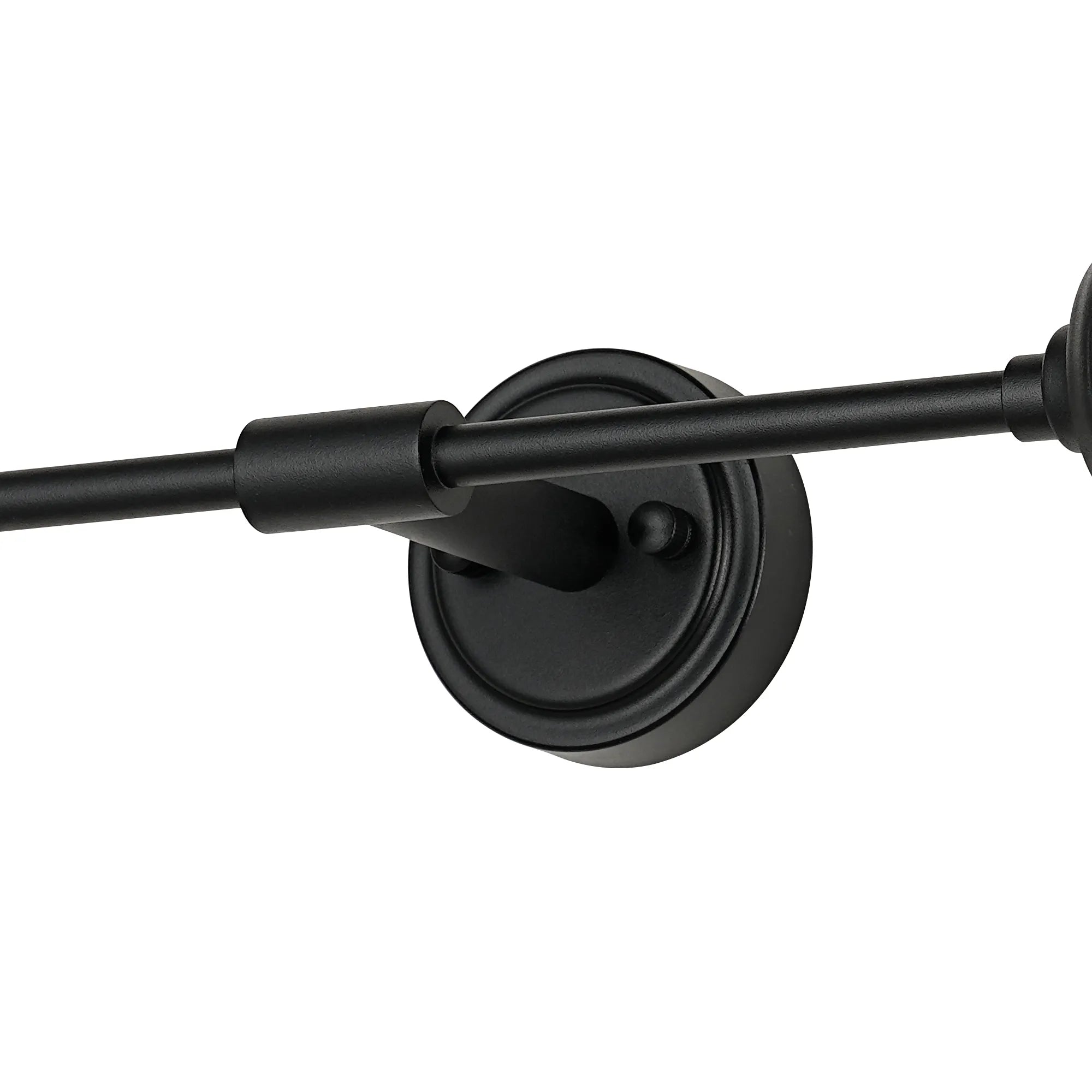 Dene Ceiling & Wall Light - Linear 2 Light - IP44 Satin Black & Amber Smooth Round Glass