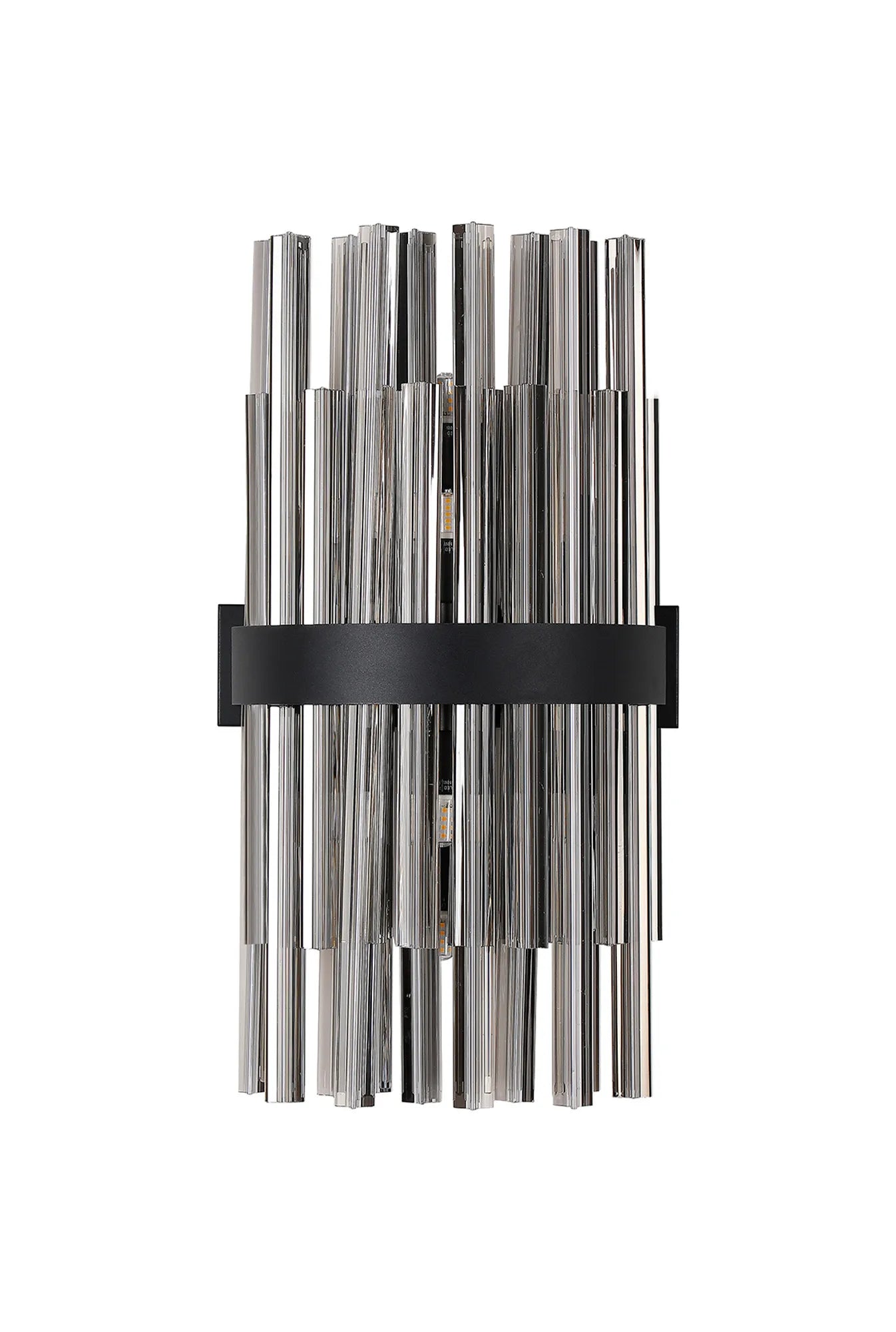 Farnley 8 Light - Wall Light - Satin Black & Smoke