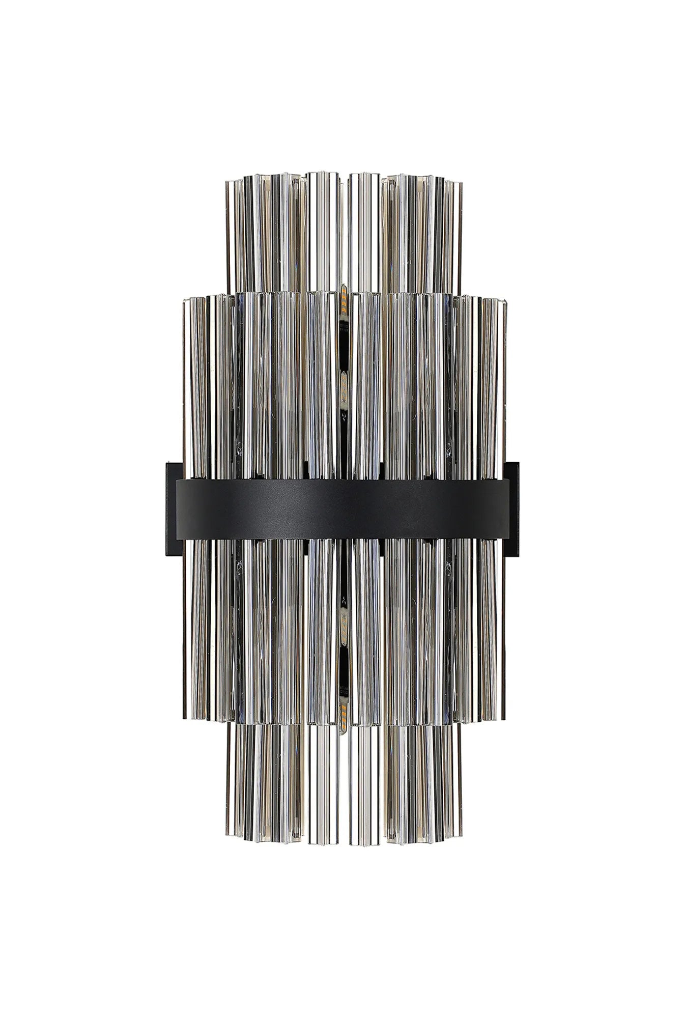 Farnley 8 Light - Wall Light - Satin Black & Smoke