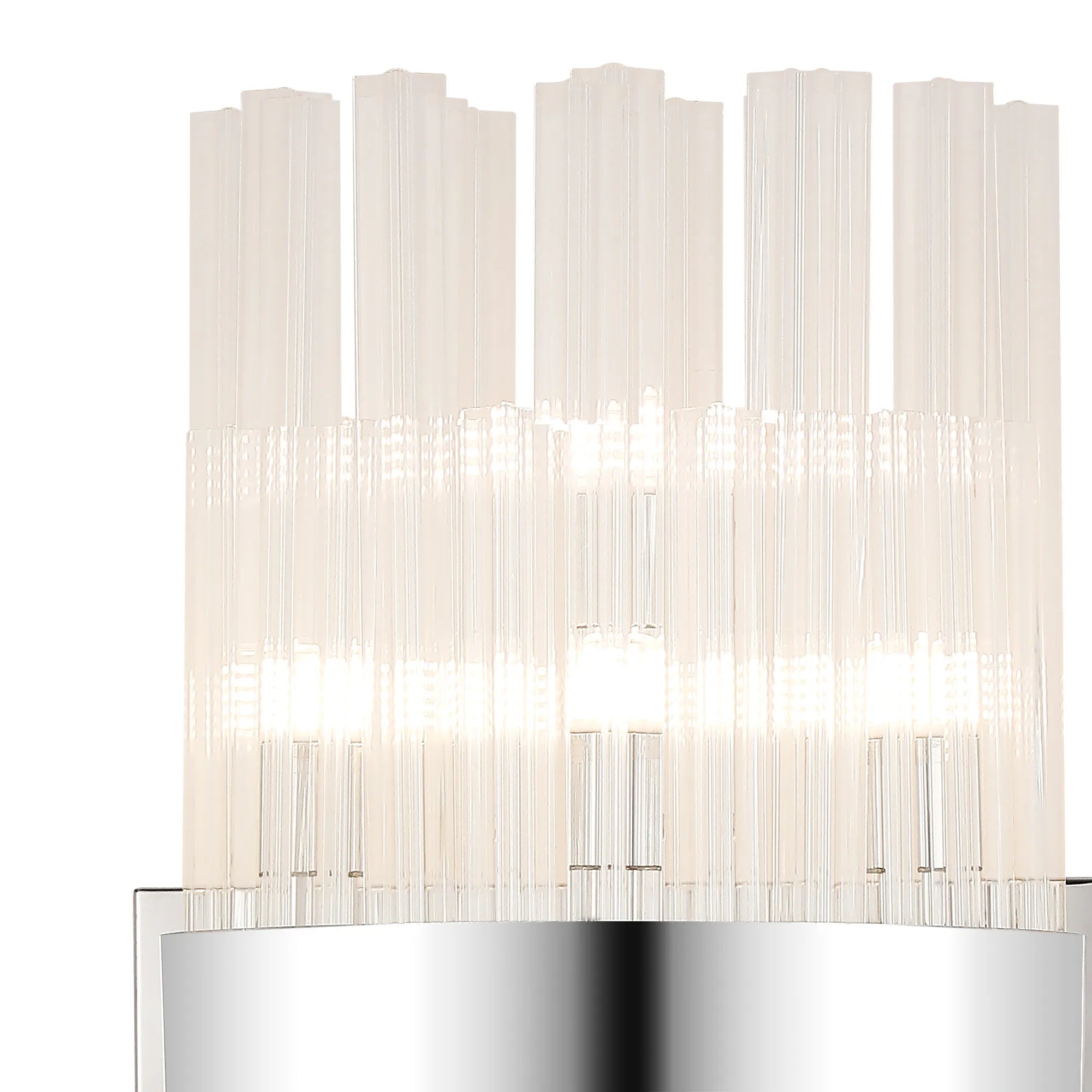 Farnley 8 Light - Wall Light - Polished Nickel & Clear