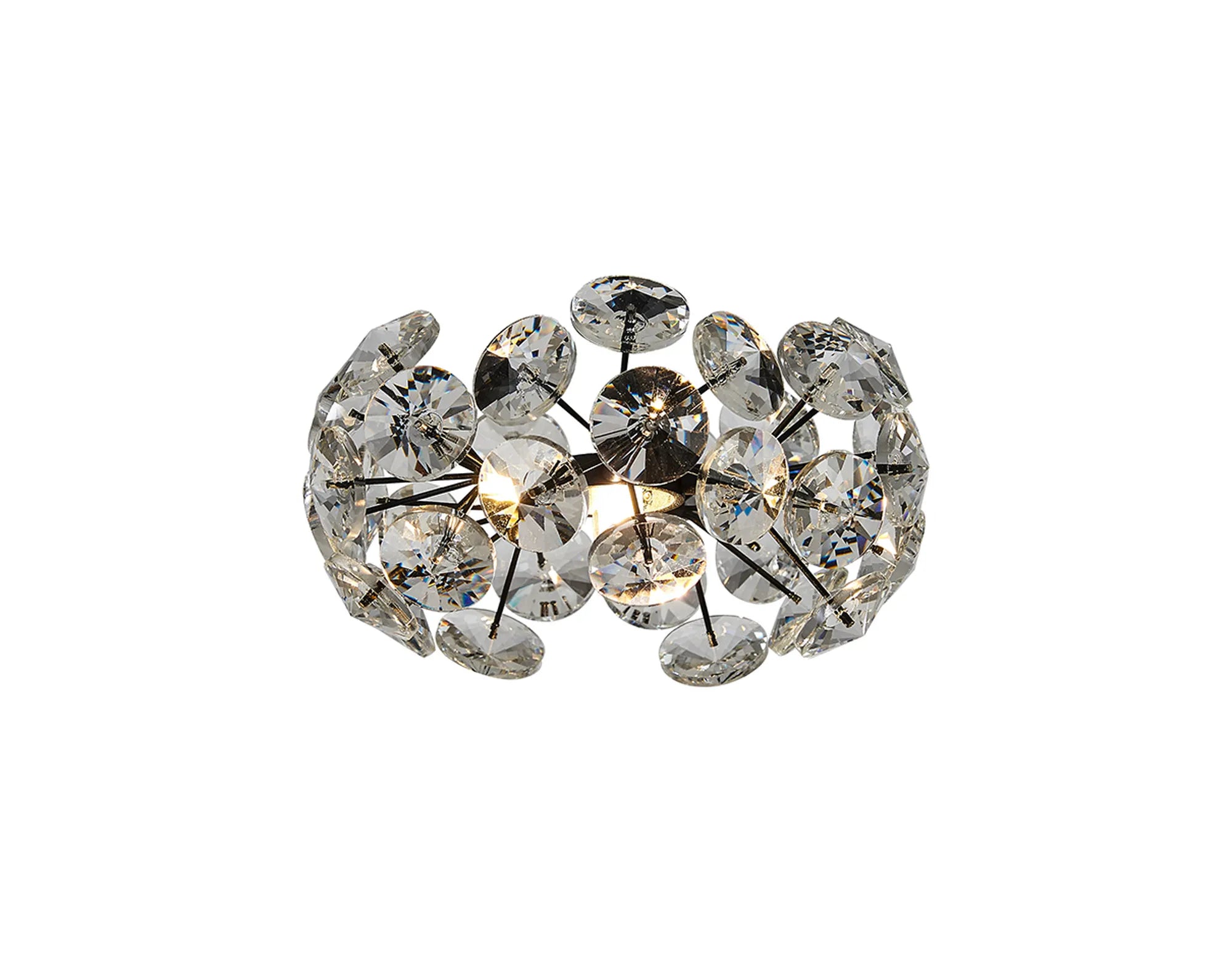Grosvenor Non-Electric Shade (A) - Satin Black & Crystal