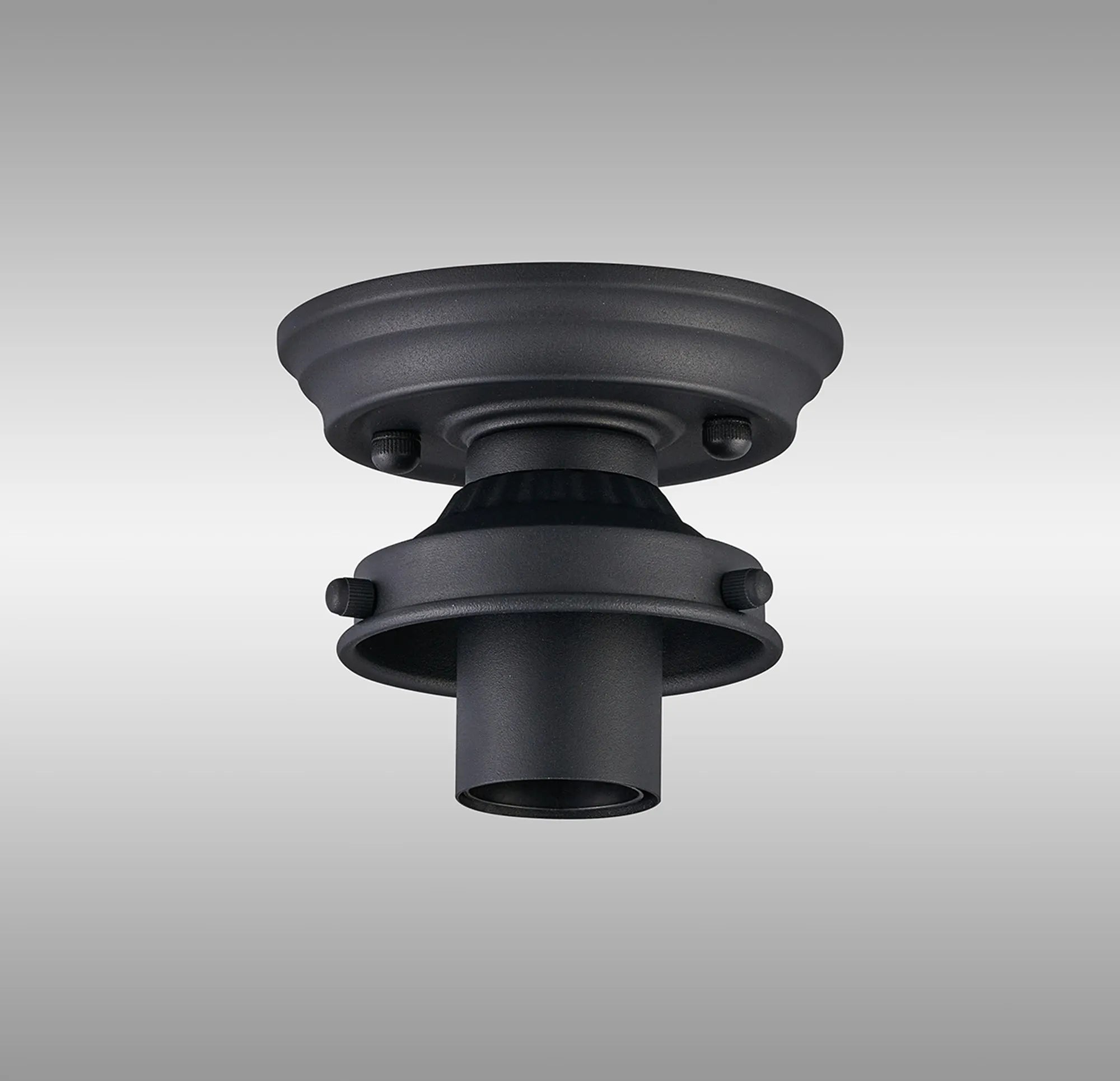 Grove Flush Ceiling Light - Satin Black
