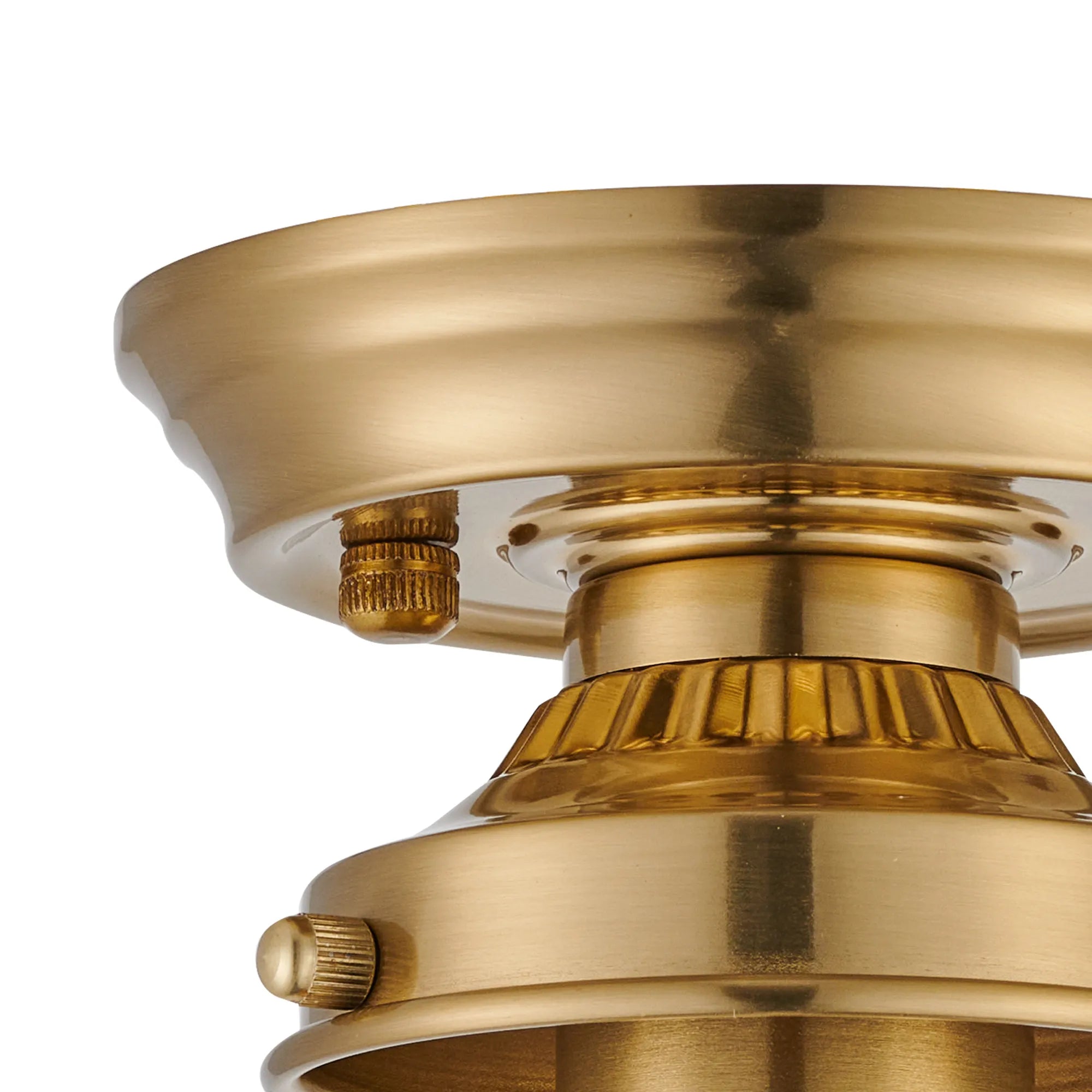 Grove Flush Ceiling Light - Brass
