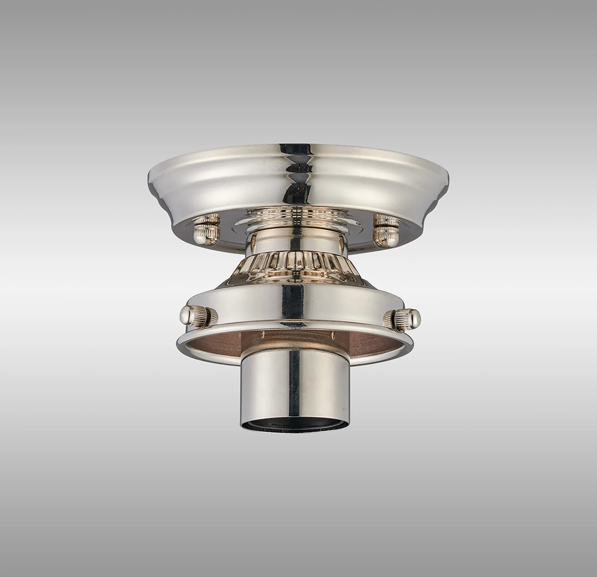 Grove Flush Ceiling Light - Polished Nickel