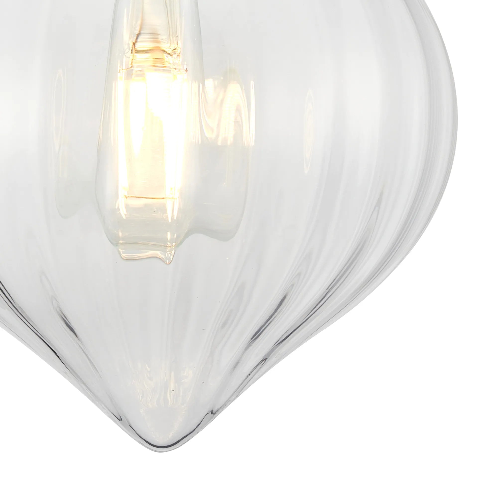 Grove Wall Light with Flower Bud Shade - Satin Black & Clear