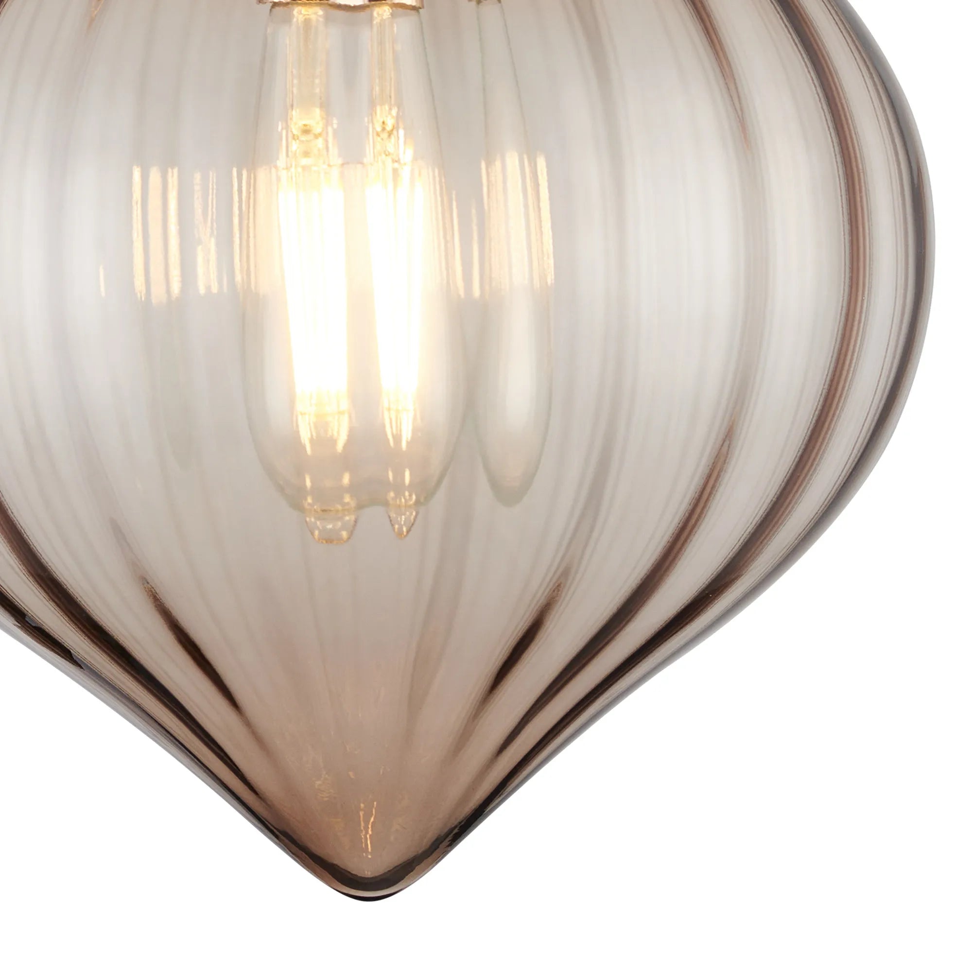 Grove Wall Light with Flower Bud Shade - French Gold & Cognac