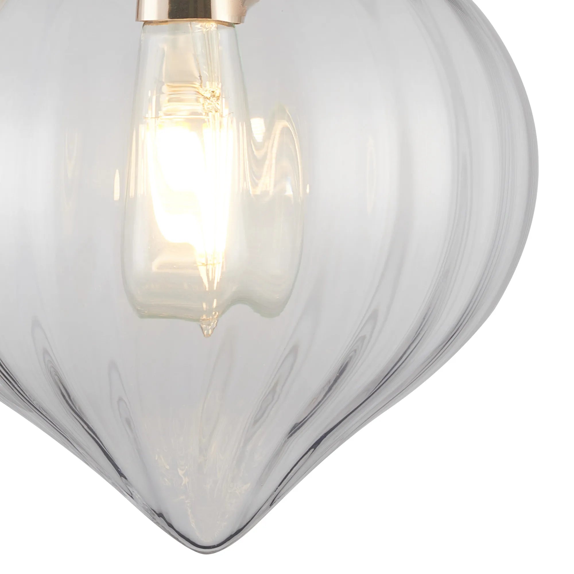 Grove Wall Light with Flower Bud Shade - French Gold & Clear