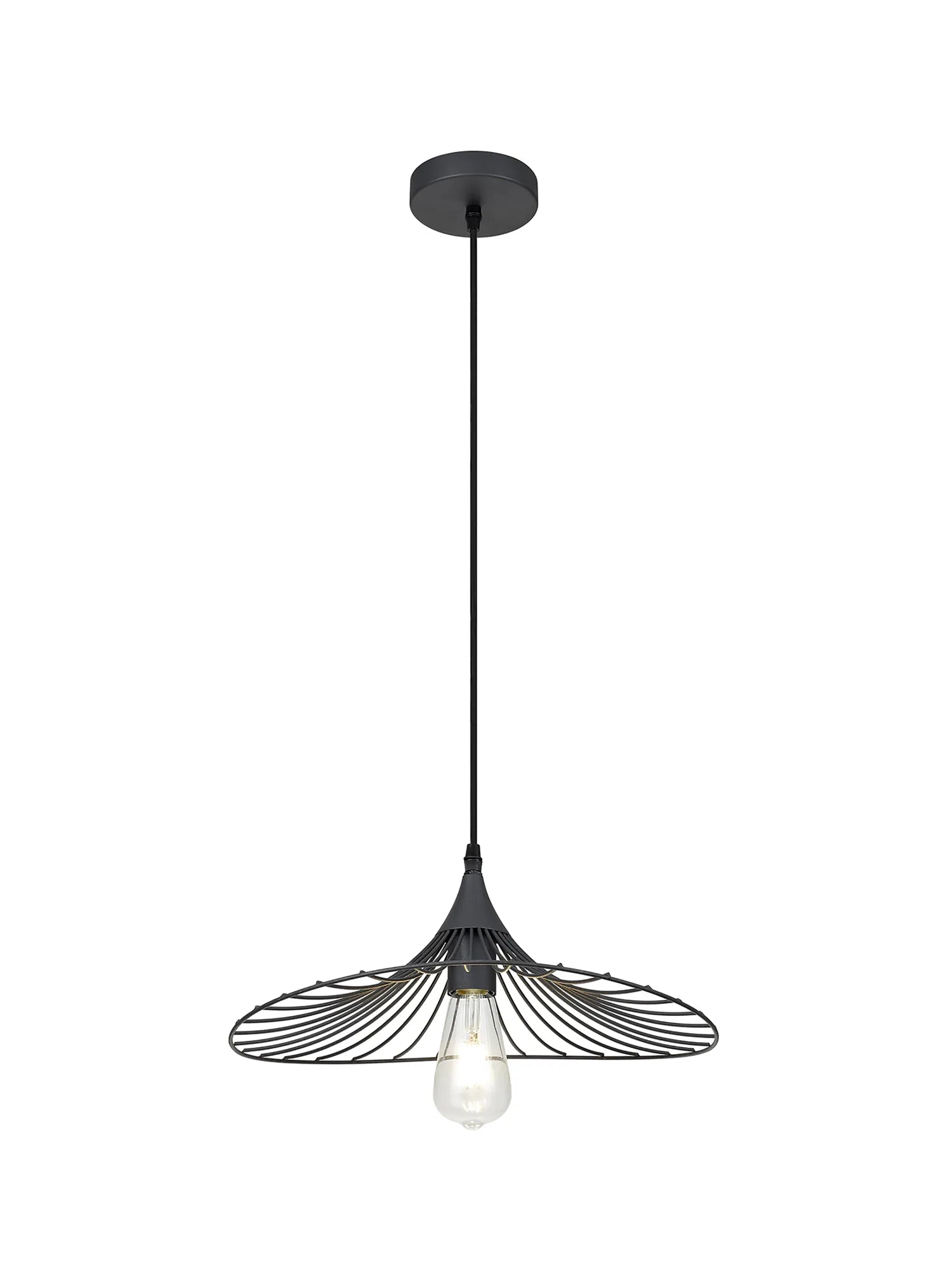 Halstead Shallow Pendant - Graphite