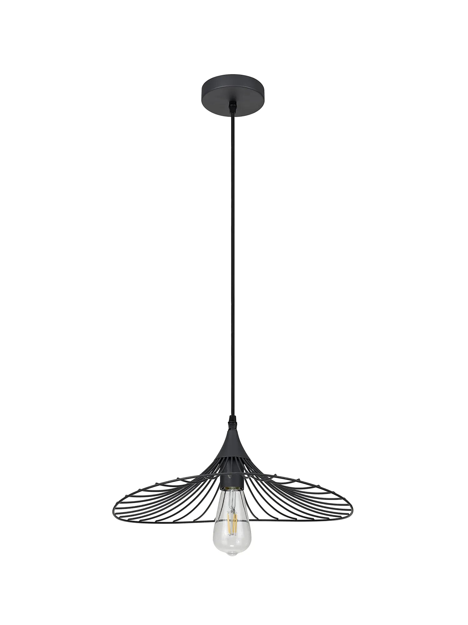 Halstead Shallow Pendant - Graphite
