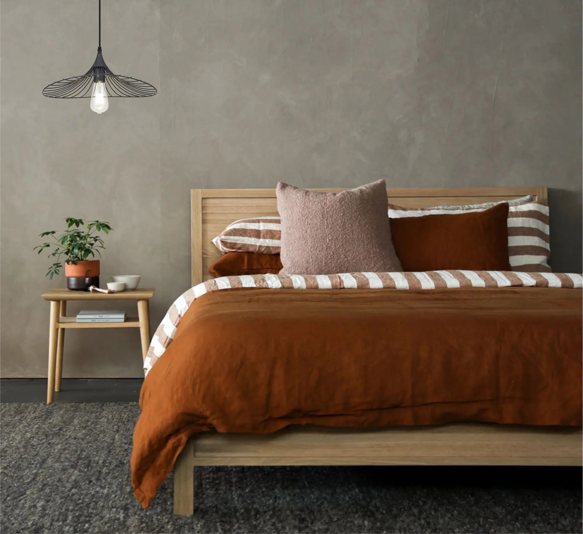 Halstead Shallow Pendant - Graphite