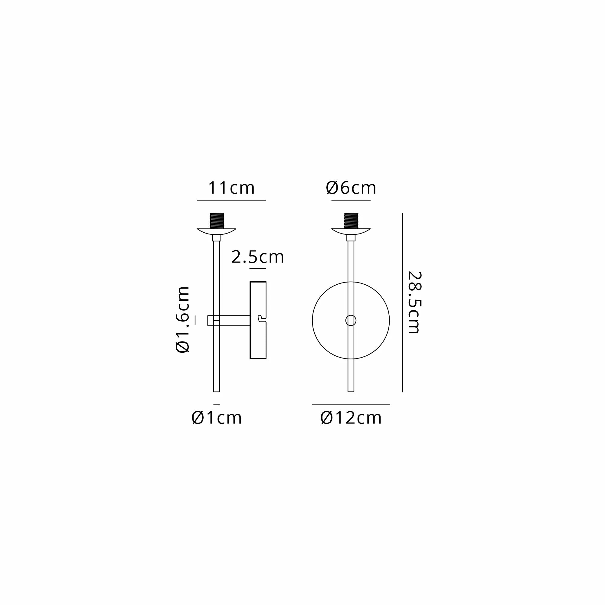Deacon Wall Lamp (Frame Only) Single Light - Satin Gold