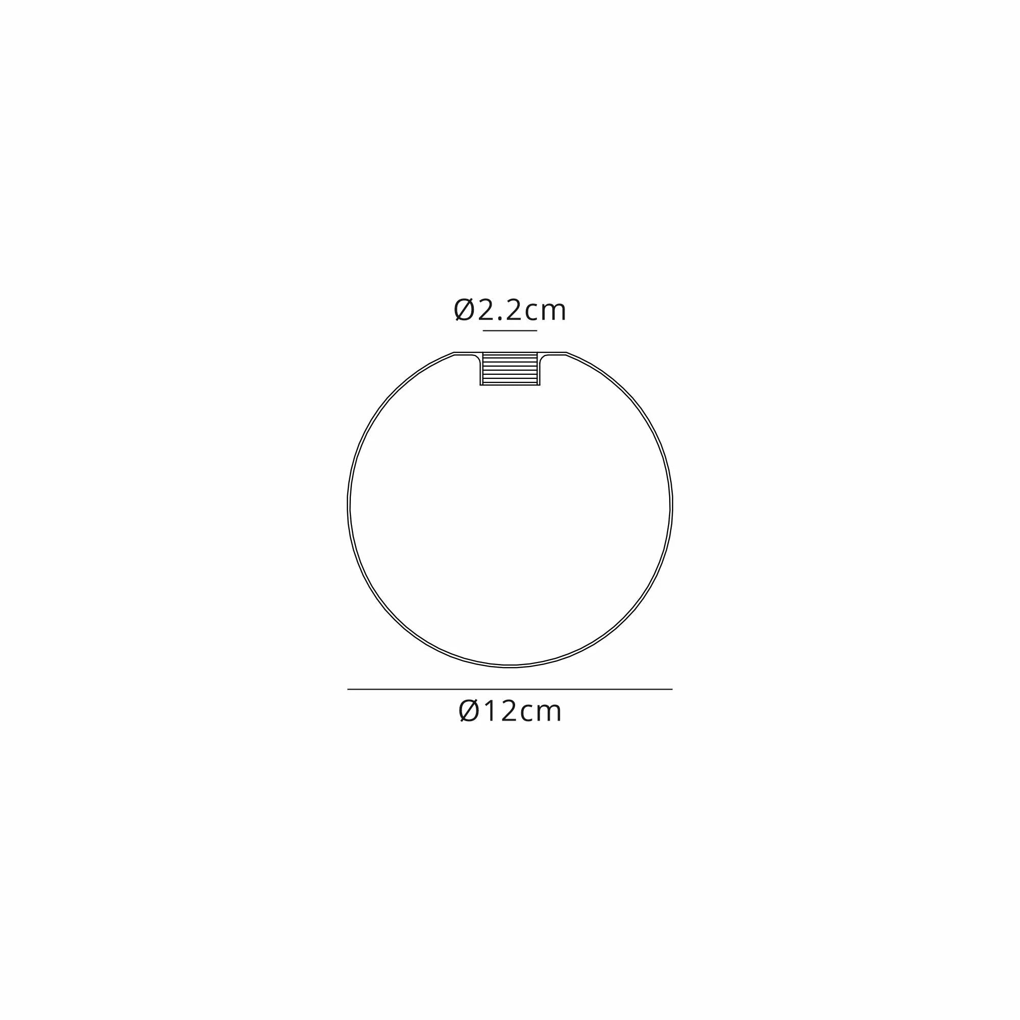 Deacon 12cm Round Opal Glass