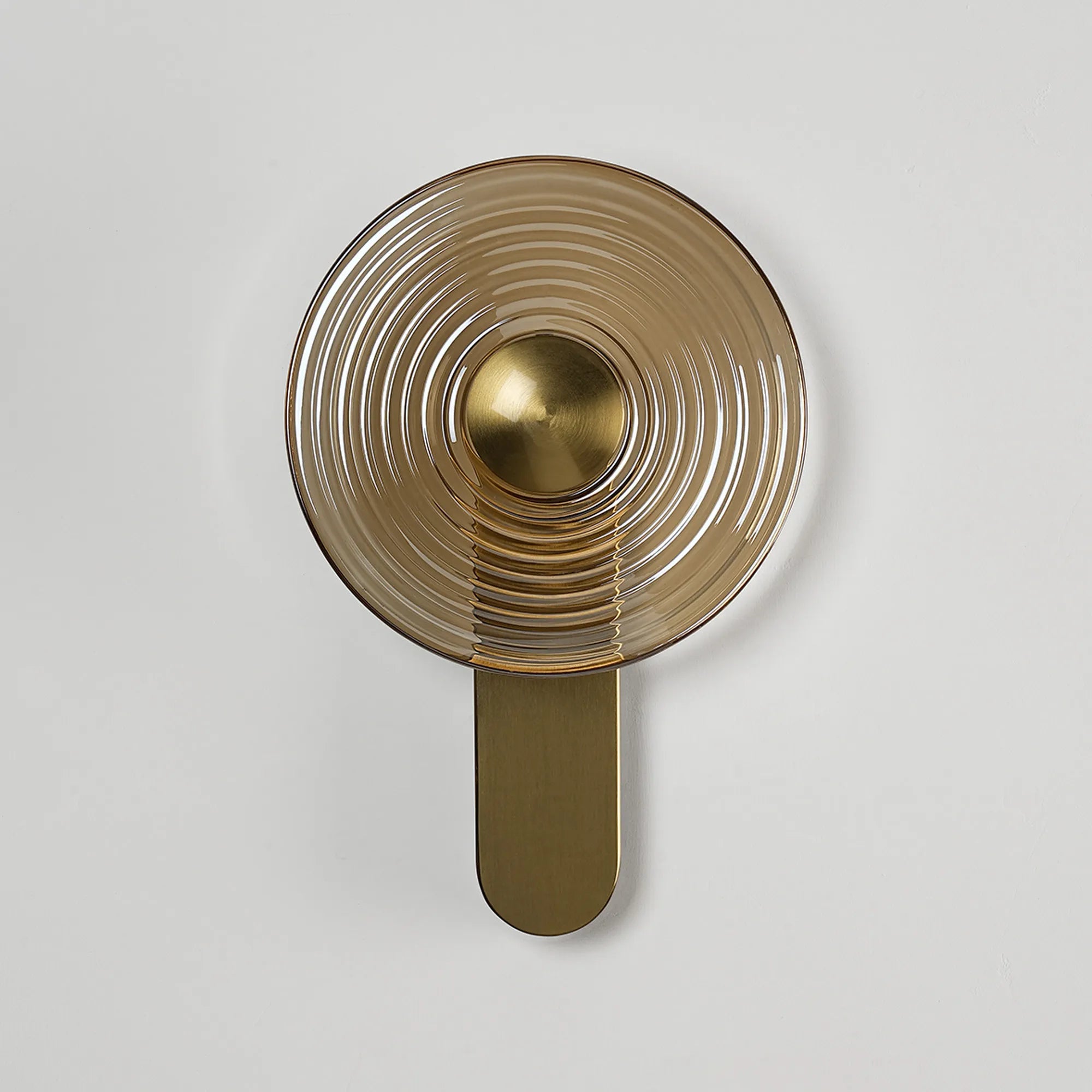 Milton Wall Lamp - Brass & Amber