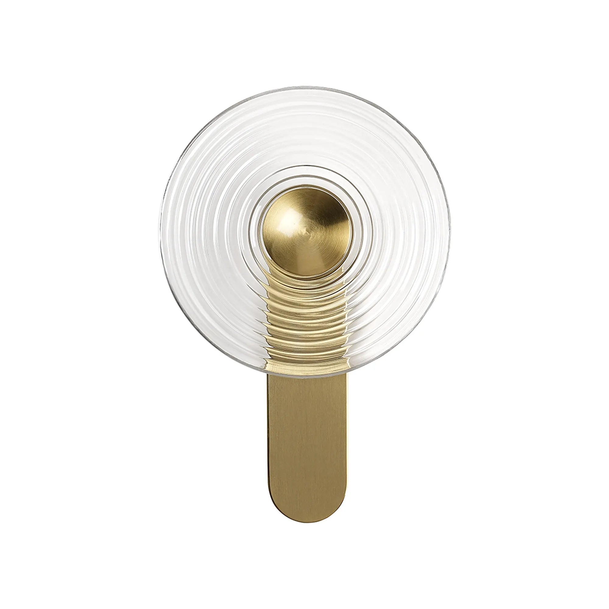 Milton Wall Lamp - Brass & Clear