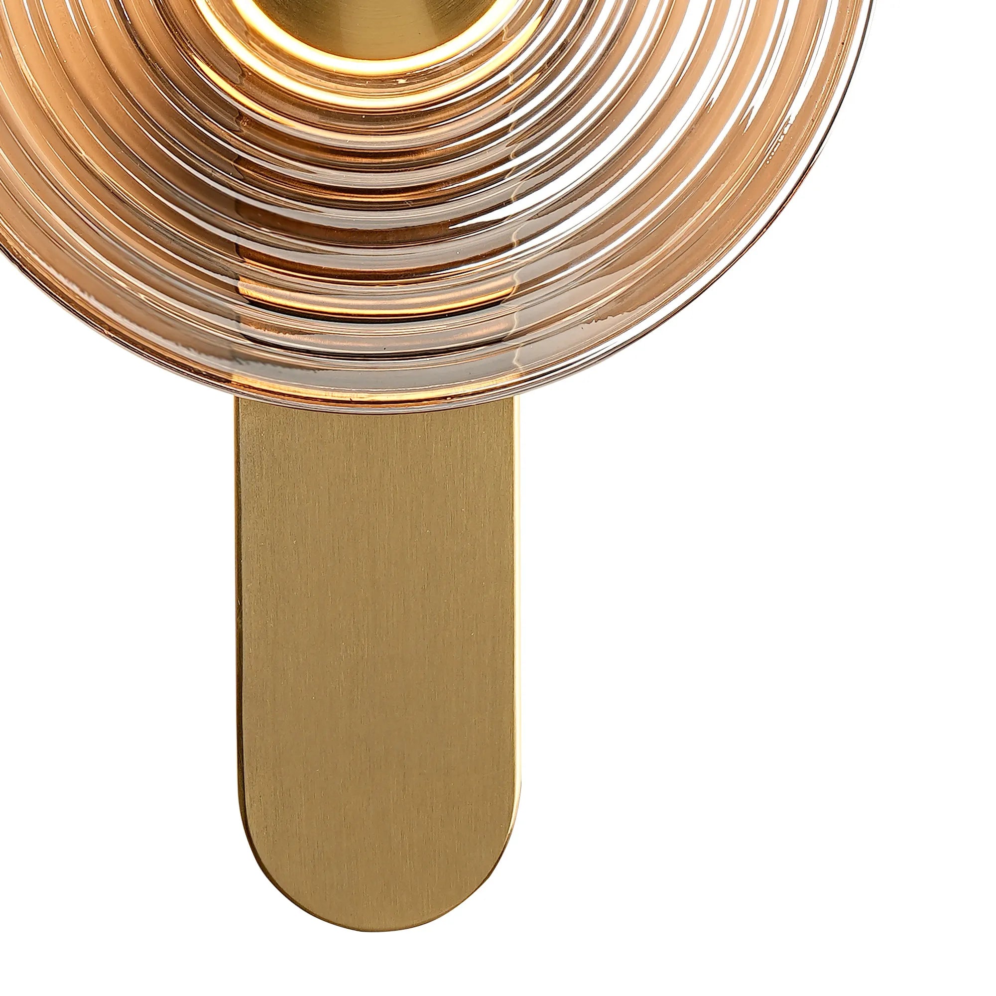 Milton Wall Lamp - Brass & Smoke