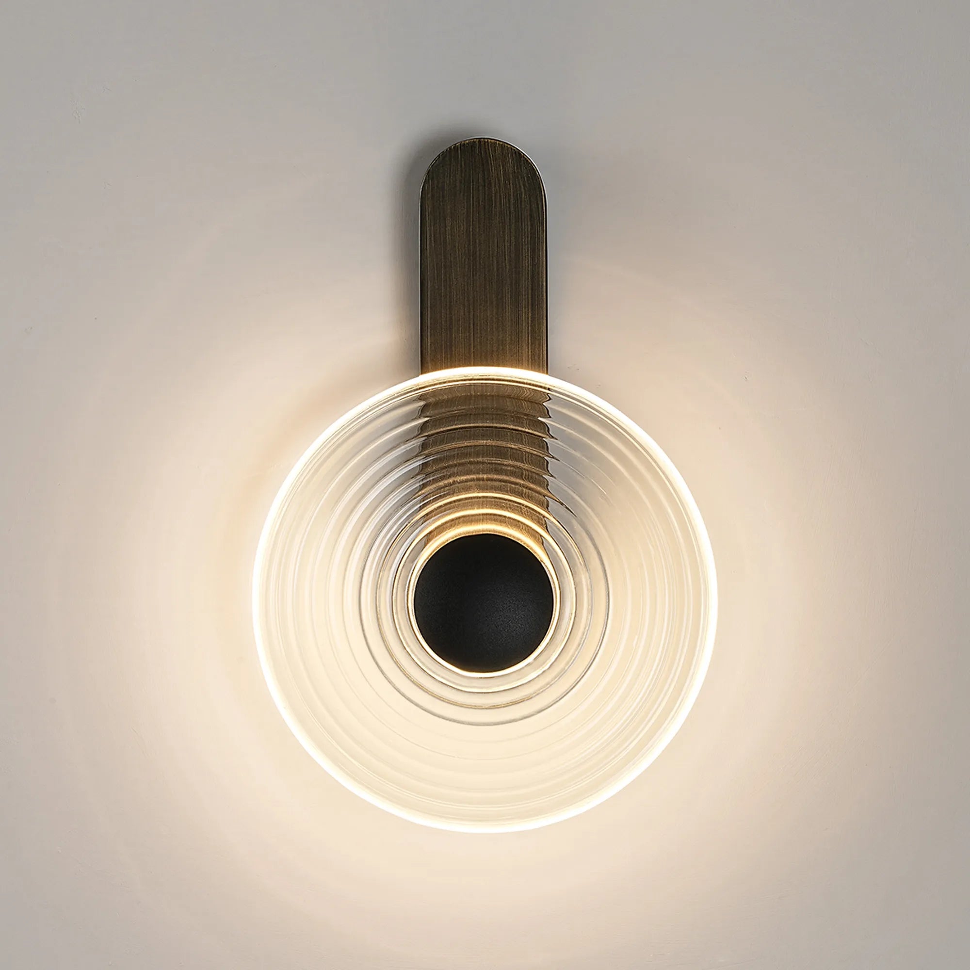 Milton Wall Lamp - Bronze & Clear & Satin Black