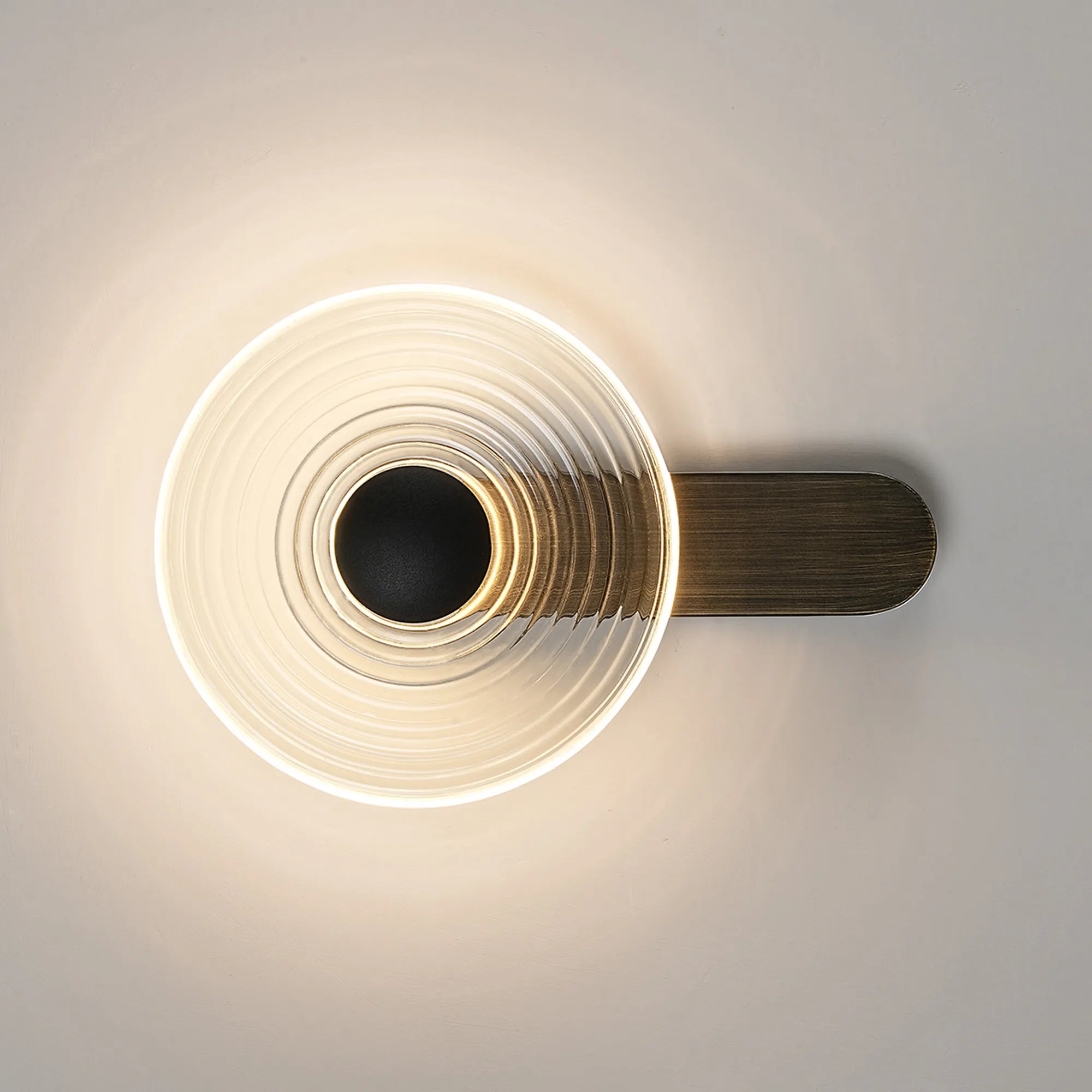 Milton Wall Lamp - Bronze & Clear & Satin Black