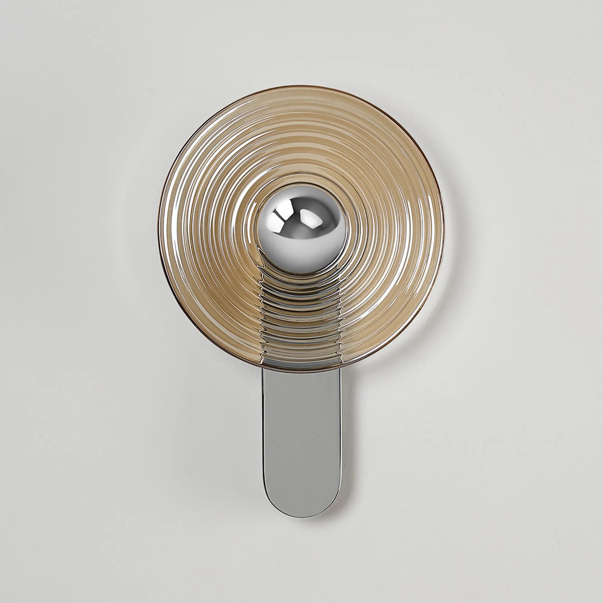 Milton Wall Lamp - Chrome & Amber