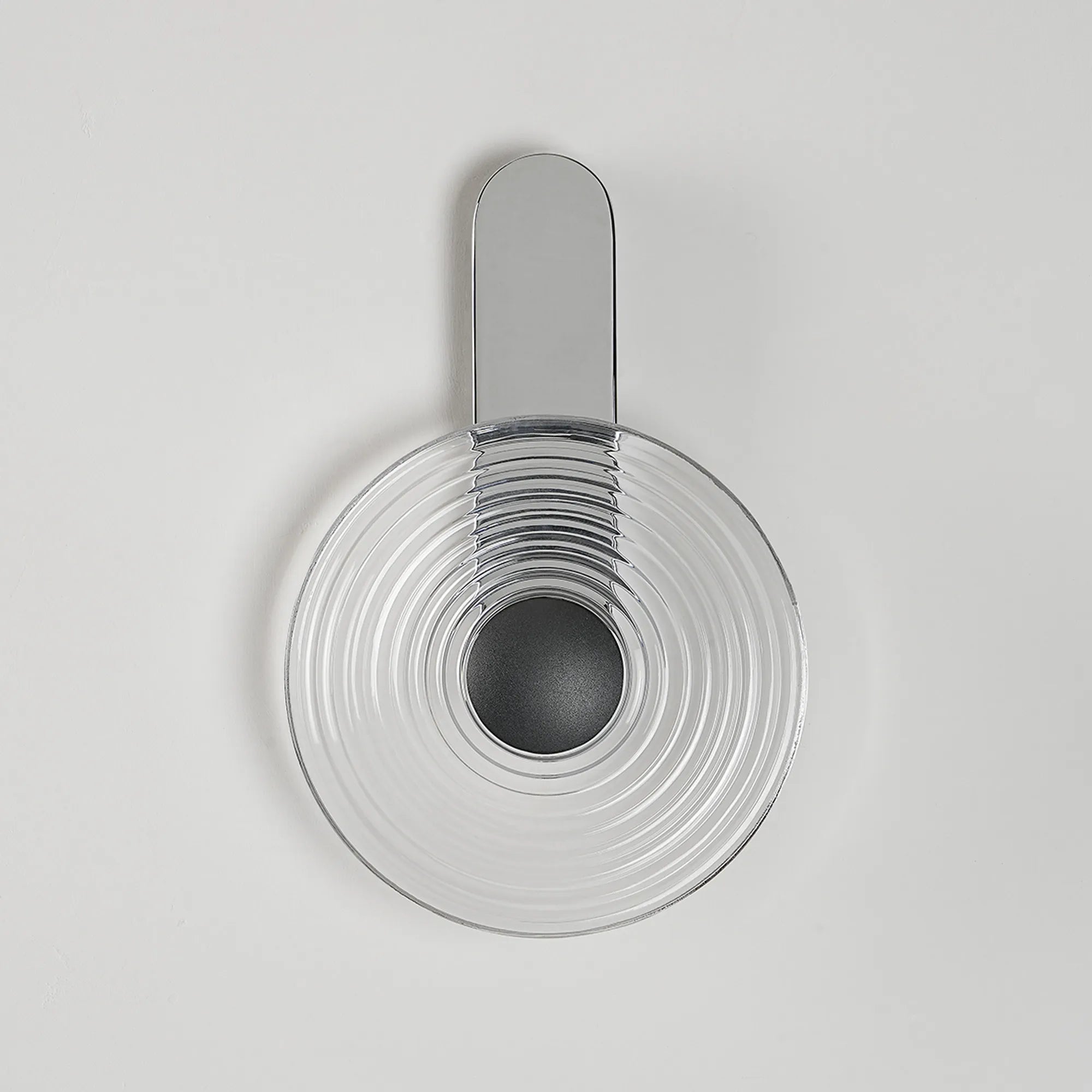 Milton Wall Lamp - Chrome & Clear & Satin Black