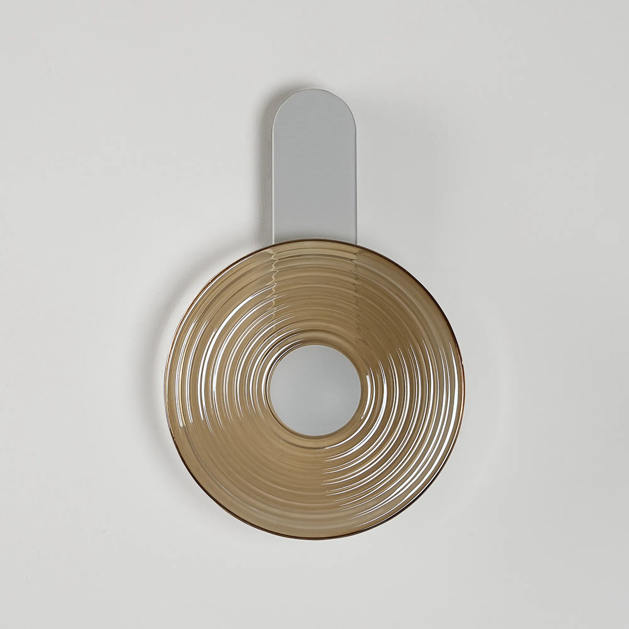 Milton Wall Lamp - Satin White & Amber