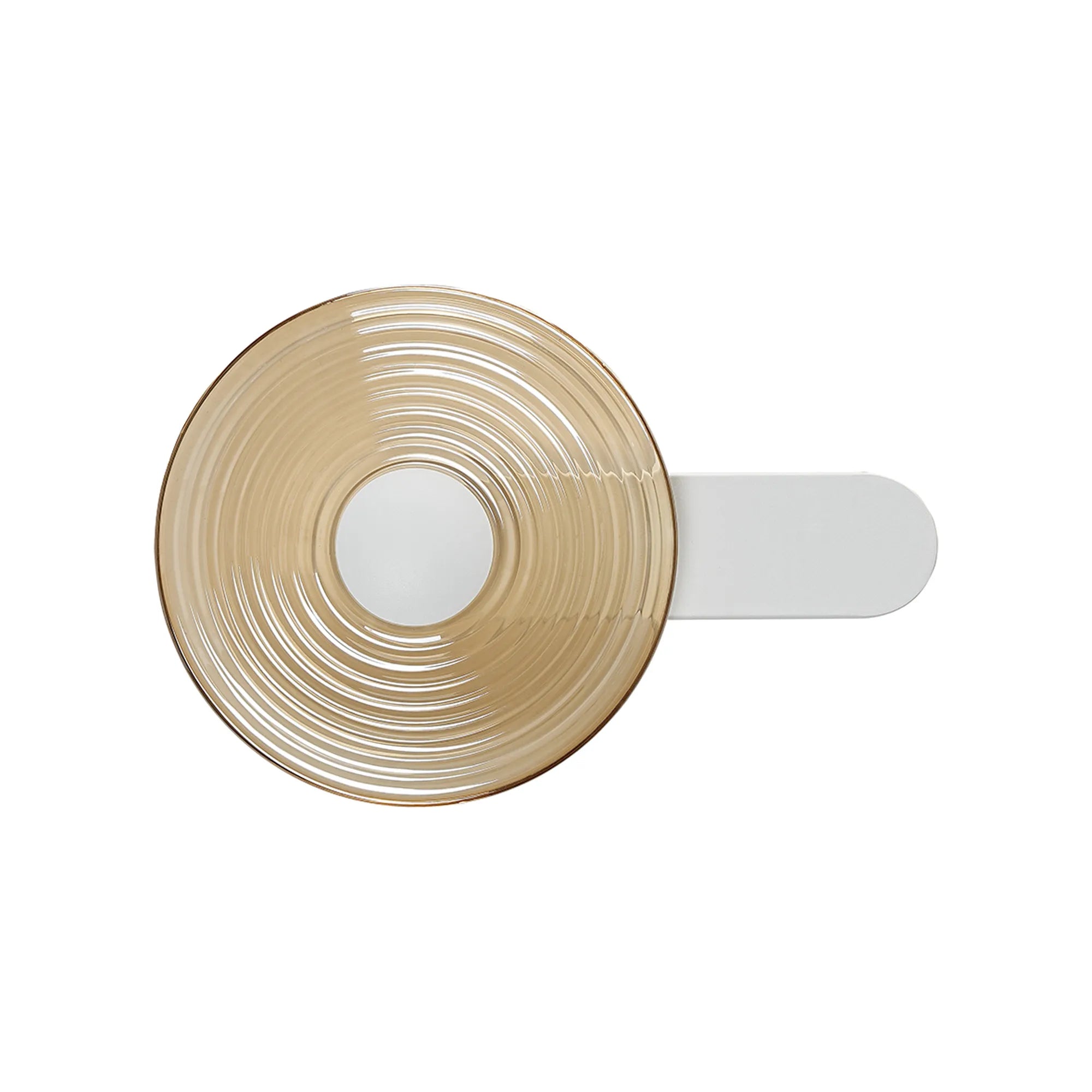 Milton Wall Lamp - Satin White & Amber