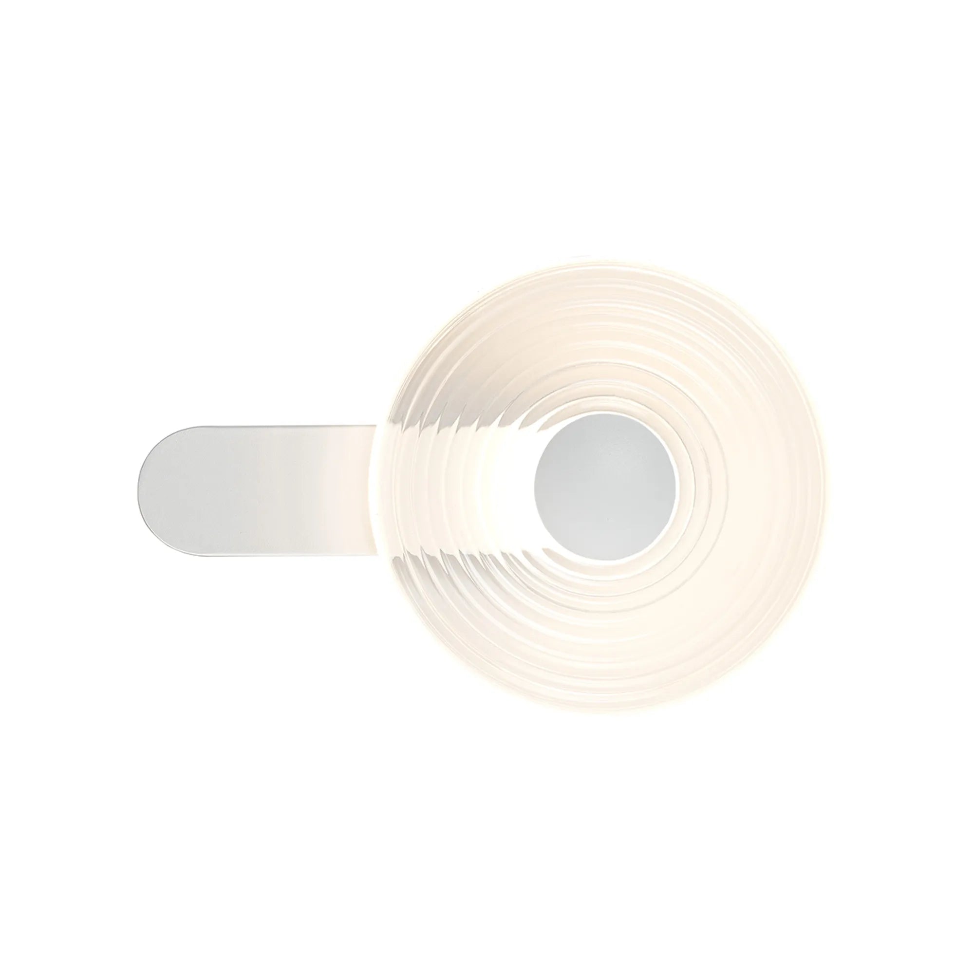 Milton Wall Lamp - Satin White & Clear