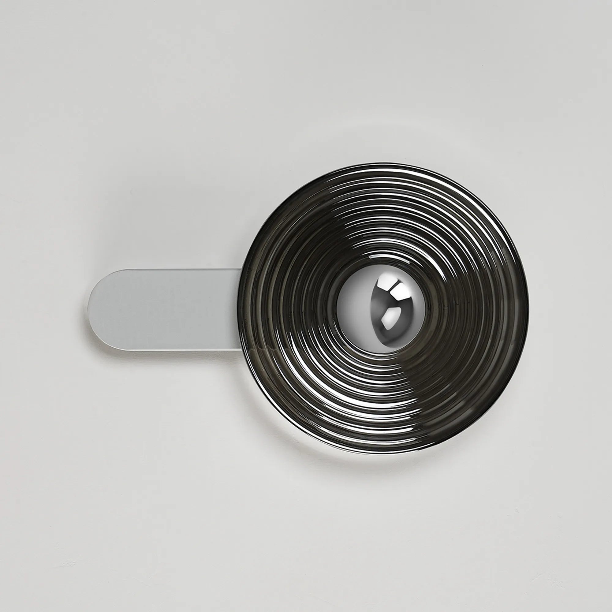 Milton Wall Lamp - Satin White & Smoke & Chrome