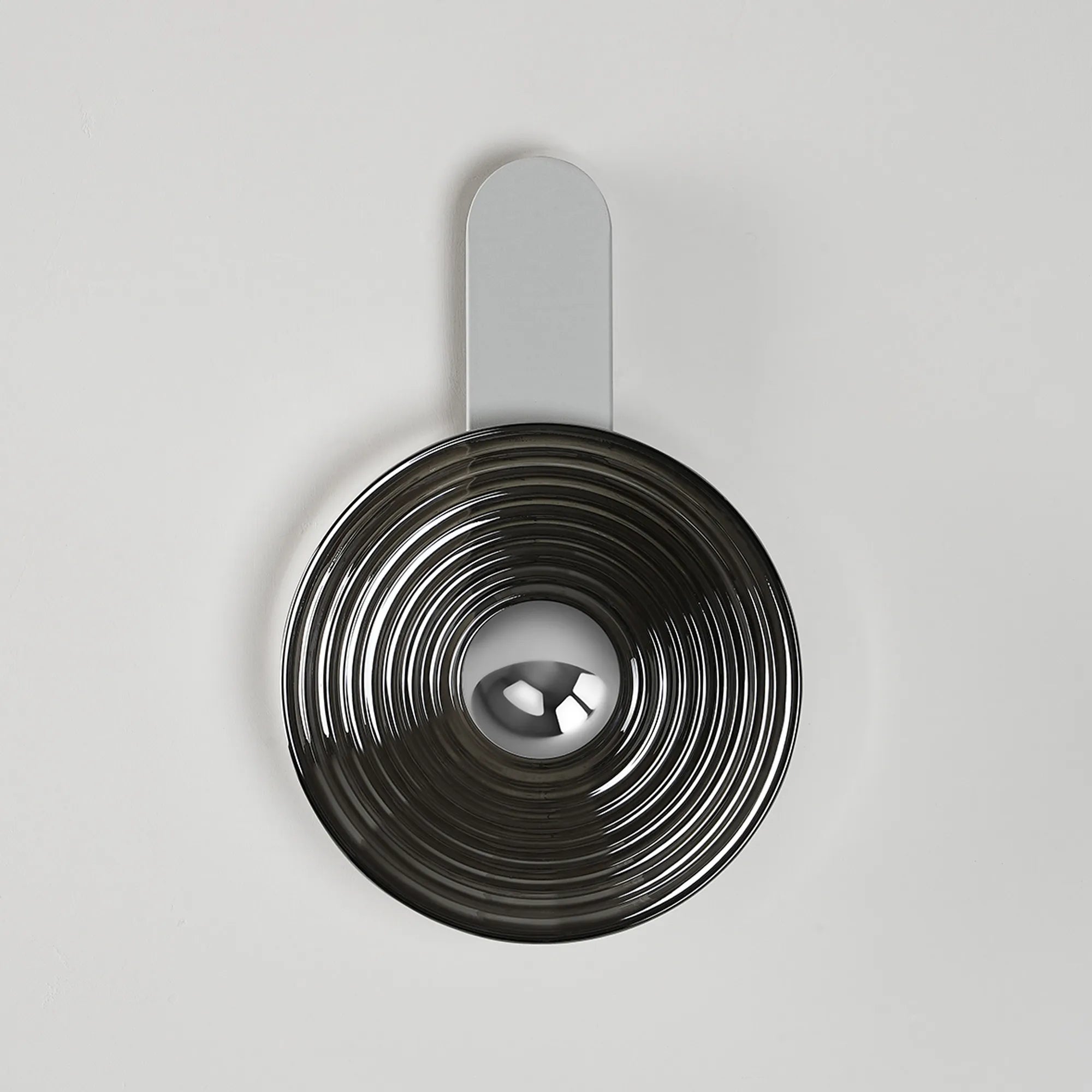 Milton Wall Lamp - Satin White & Smoke & Chrome