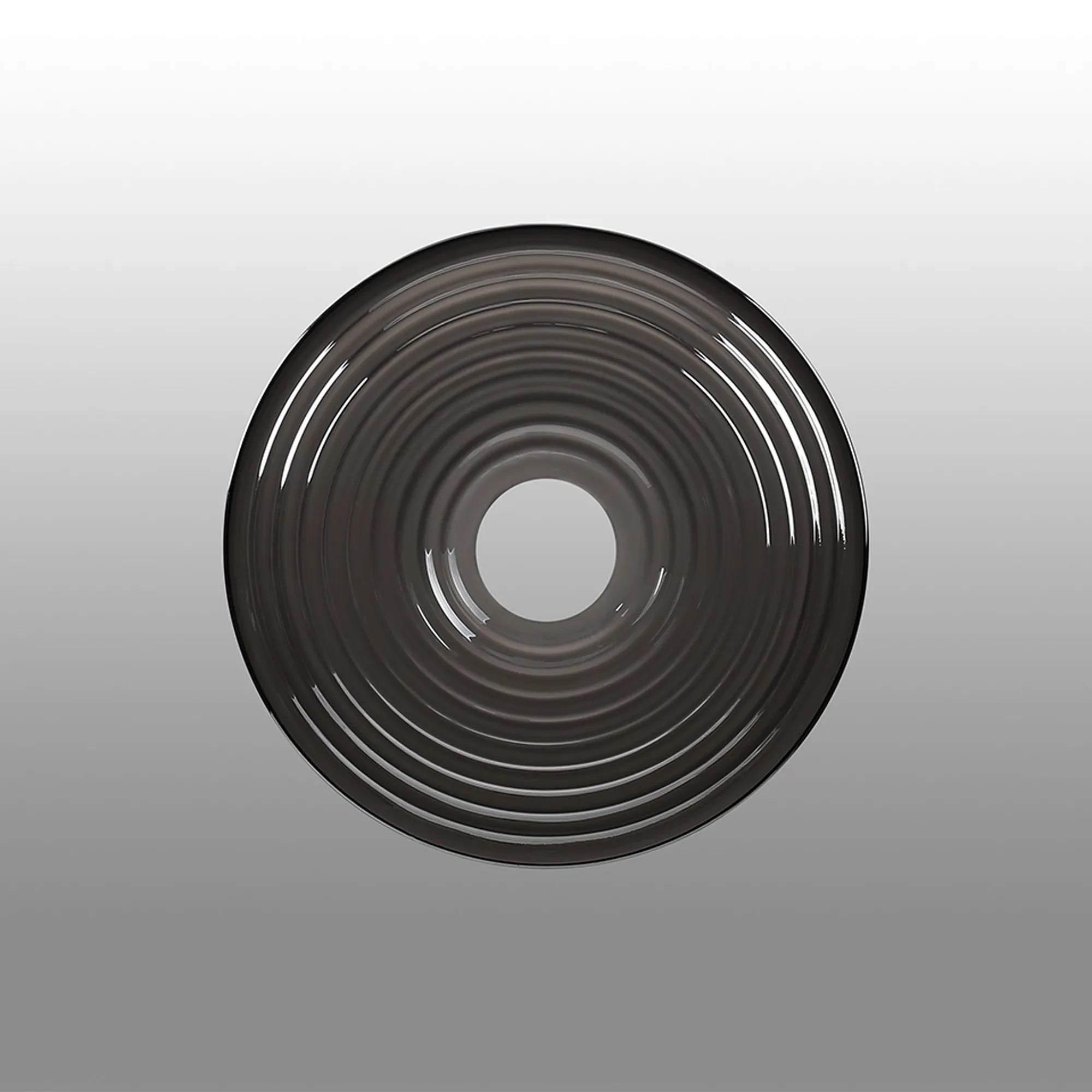 Milton 20cm Round Glass (A) - Smoke