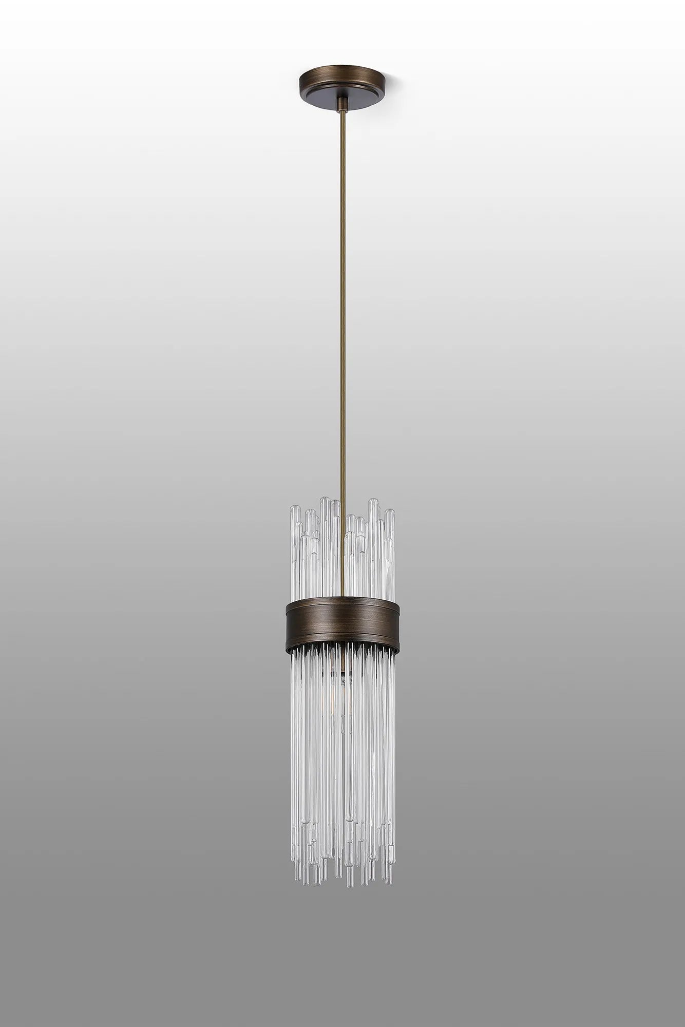 Portsea Single Pendant IP44 - Bronze & Clear Glass