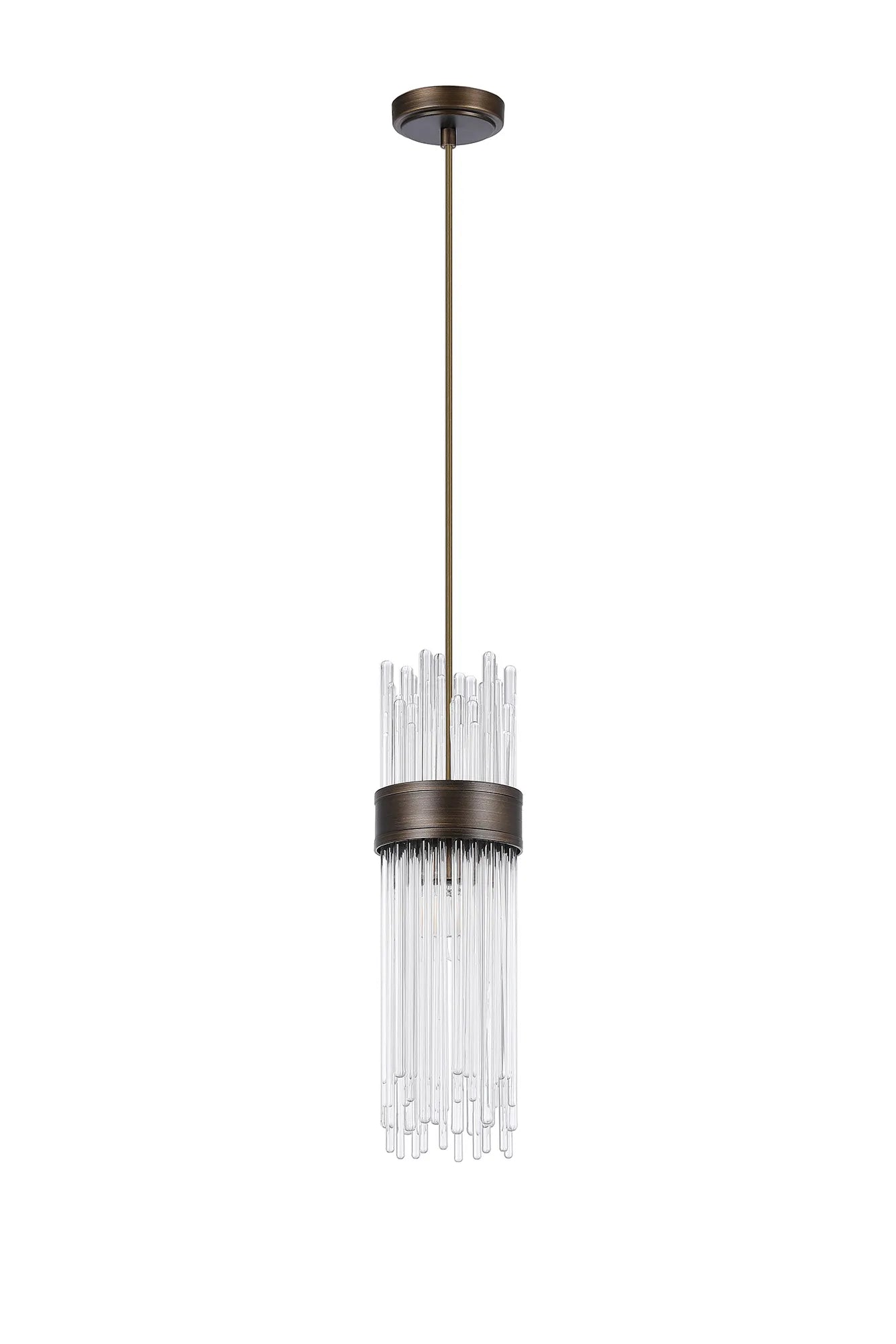 Portsea Single Pendant IP44 - Bronze & Clear Glass