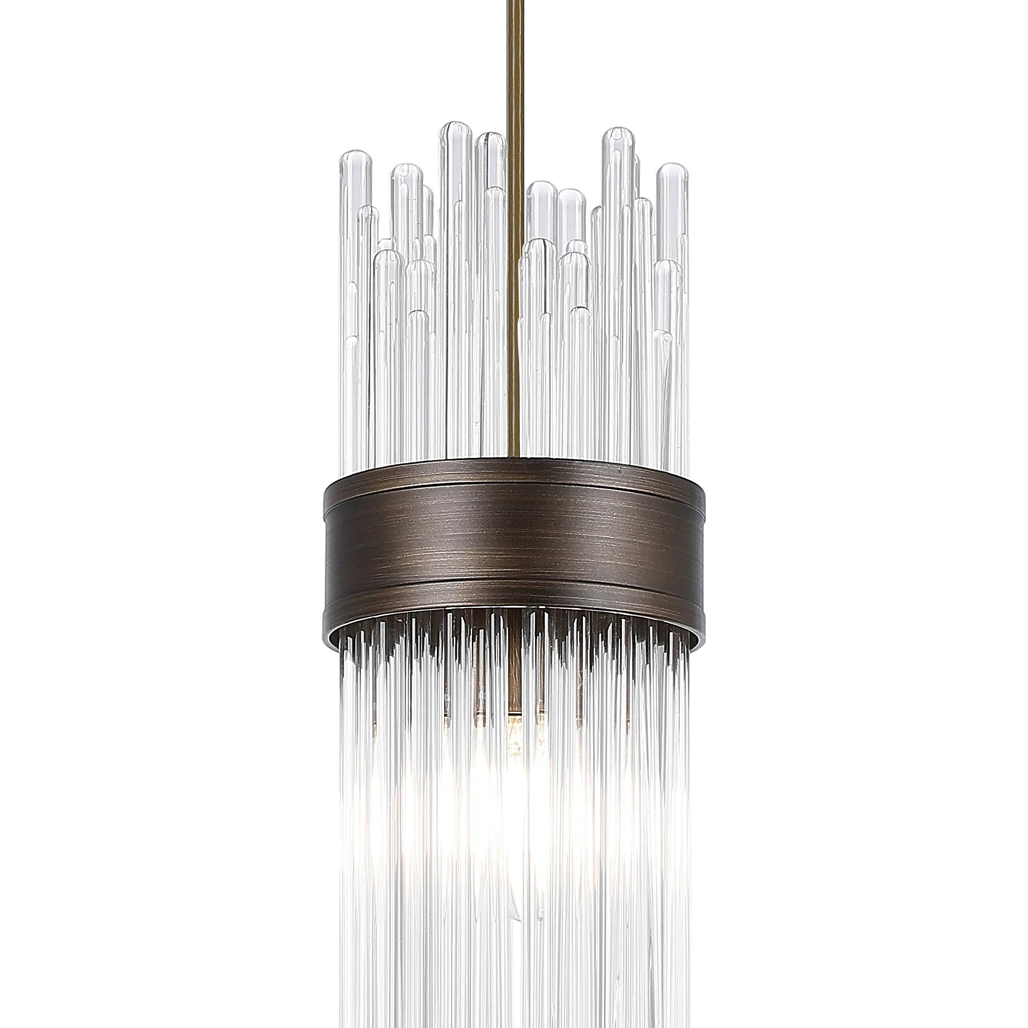 Portsea Single Pendant IP44 - Bronze & Clear Glass