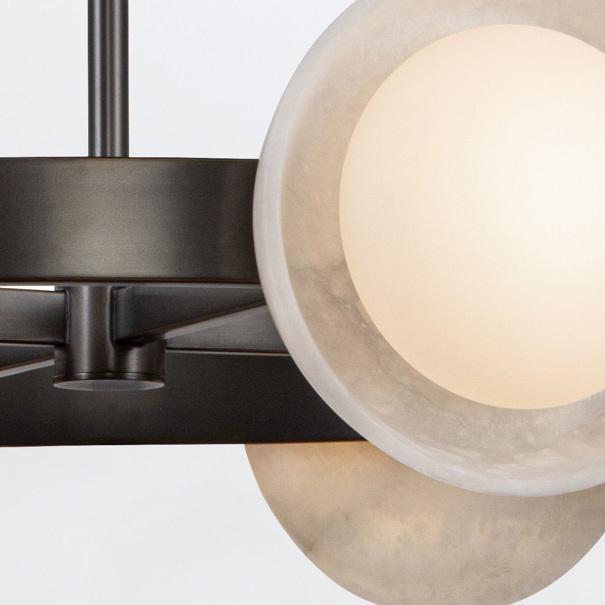 Quintiesse Alonso 8 Light LED Chandelier Pendant - Urban Bronze