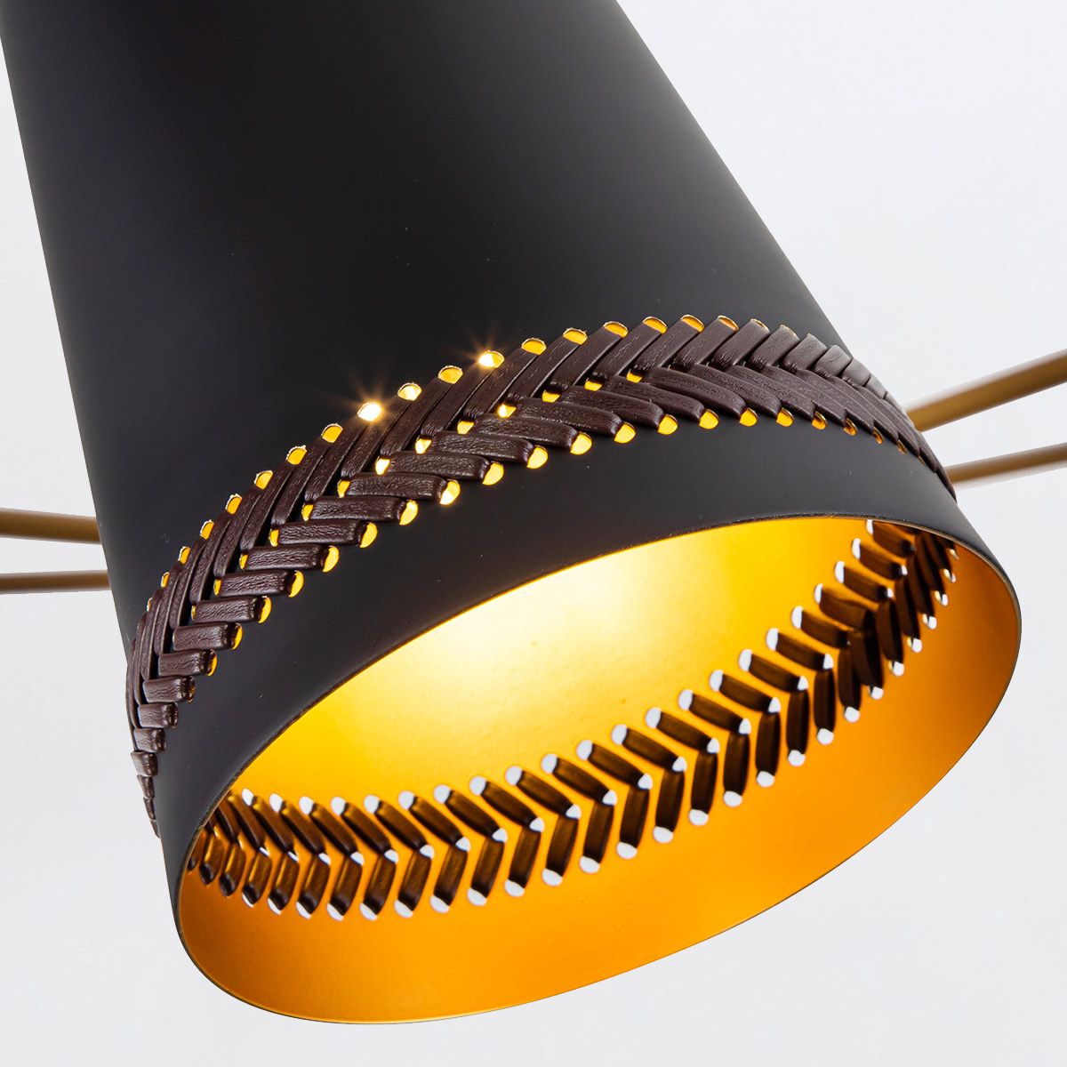 Quintiesse Brickell 5 Light Chandelier - Matte Black