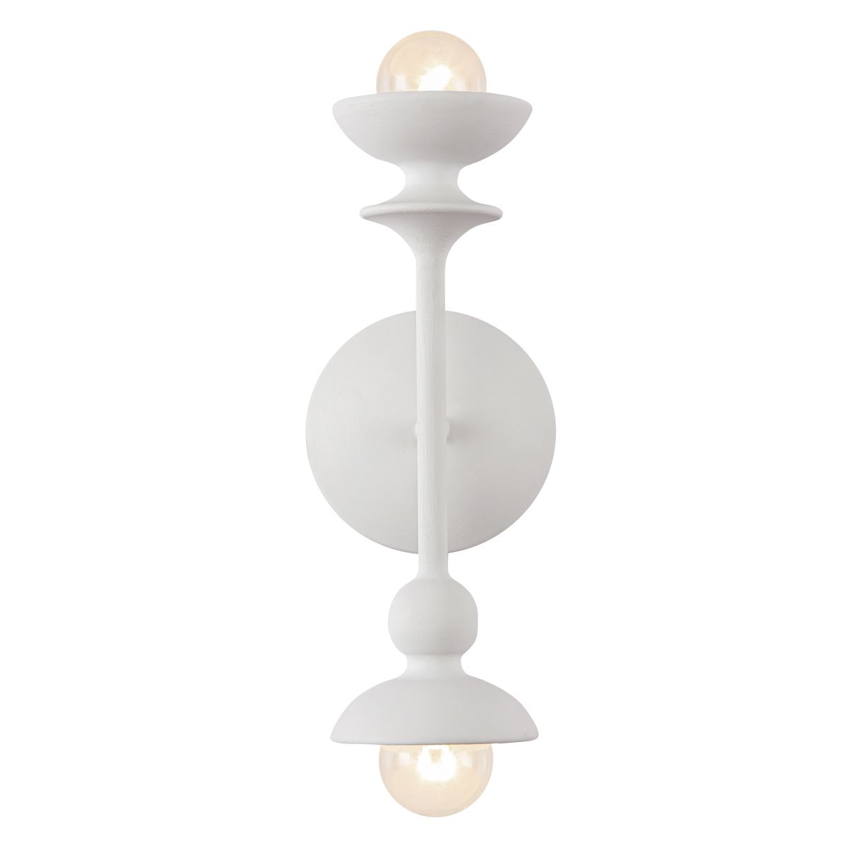 Quintiesse Cadence 2 Light Wall Light - Antique White