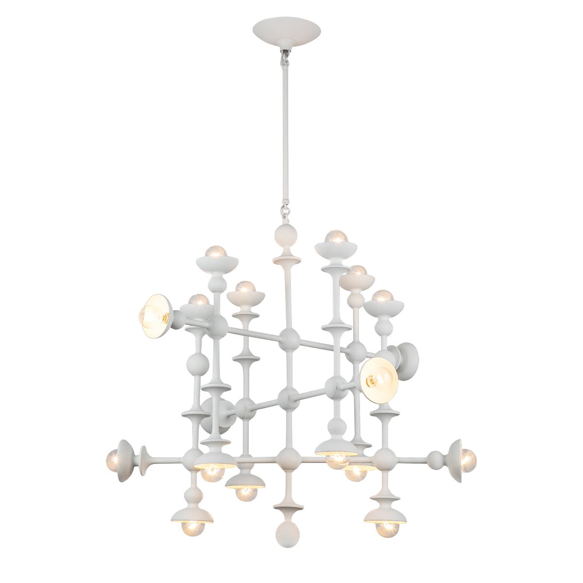 Quintiesse Cadence 18 Light Chandelier - Antique White