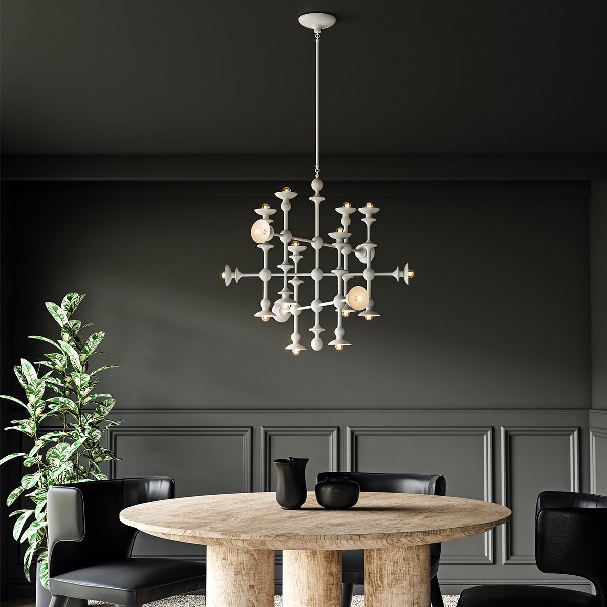 Quintiesse Cadence 18 Light Chandelier - Antique White