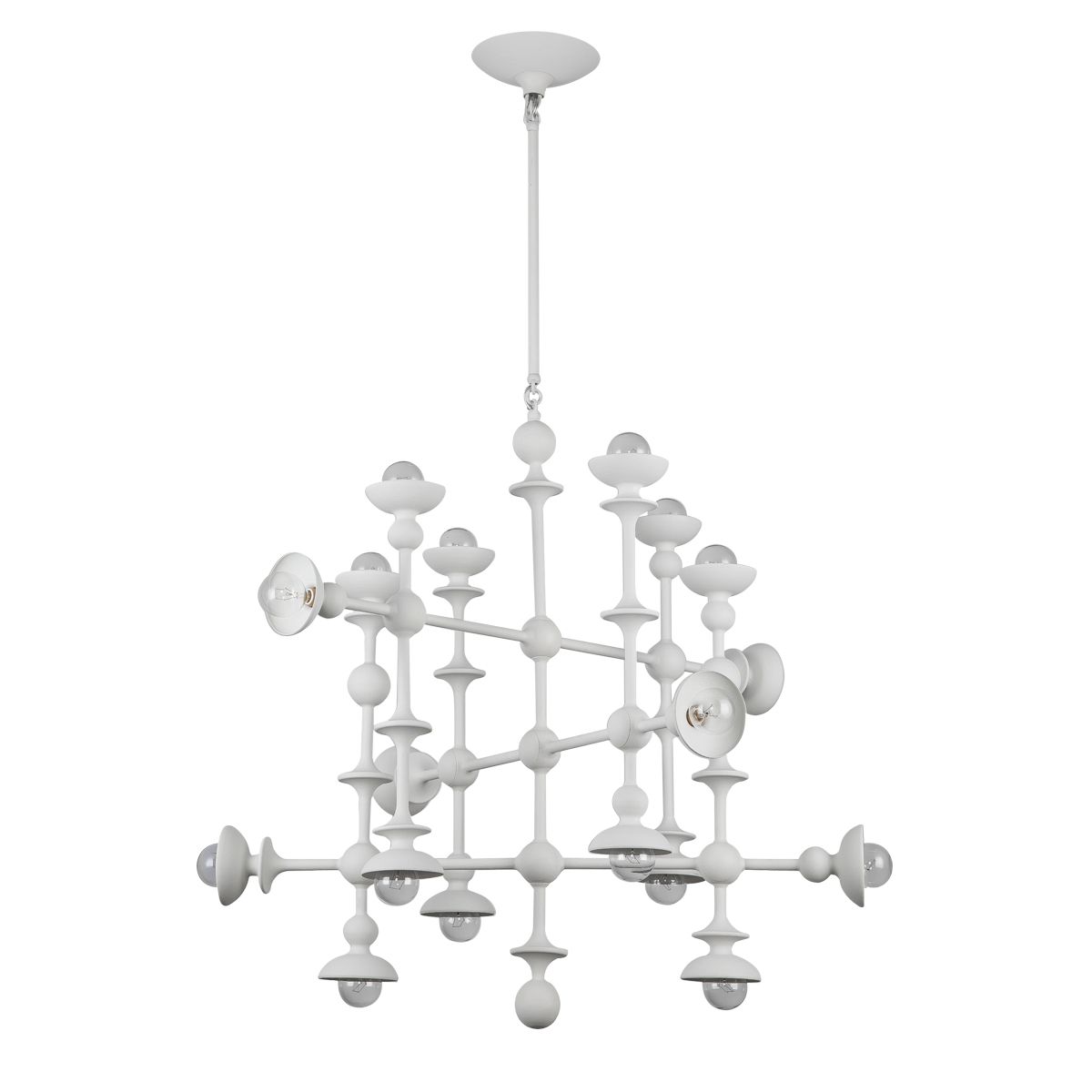 Quintiesse Cadence 18 Light Chandelier - Antique White