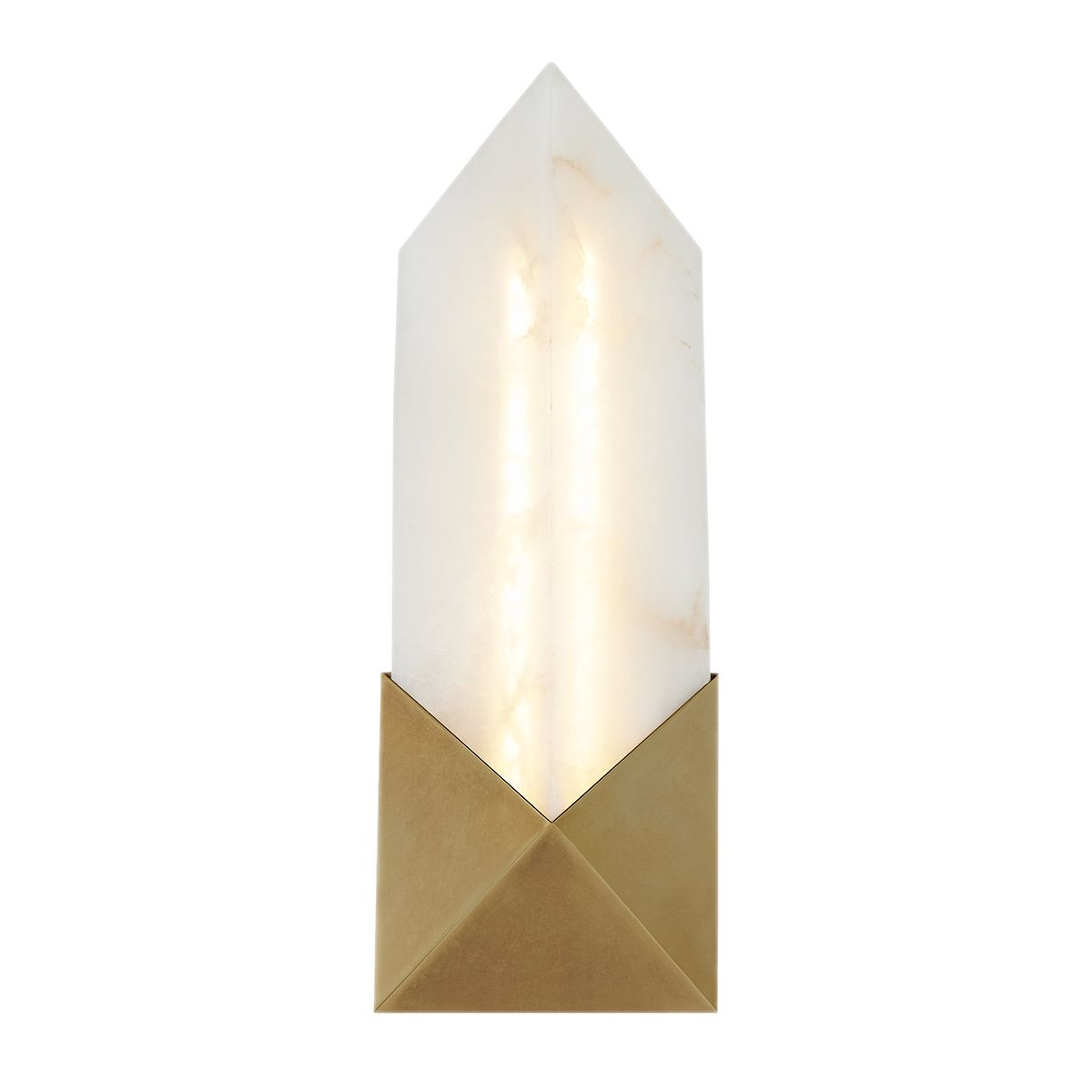 Quintiesse Caesar Small LED Wall Light - Vintage Brass