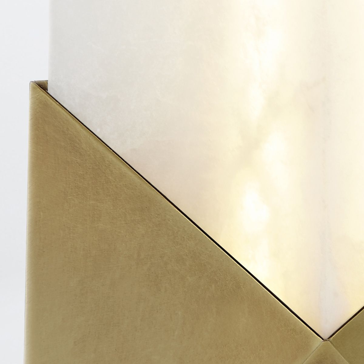 Quintiesse Caesar Small LED Wall Light - Vintage Brass