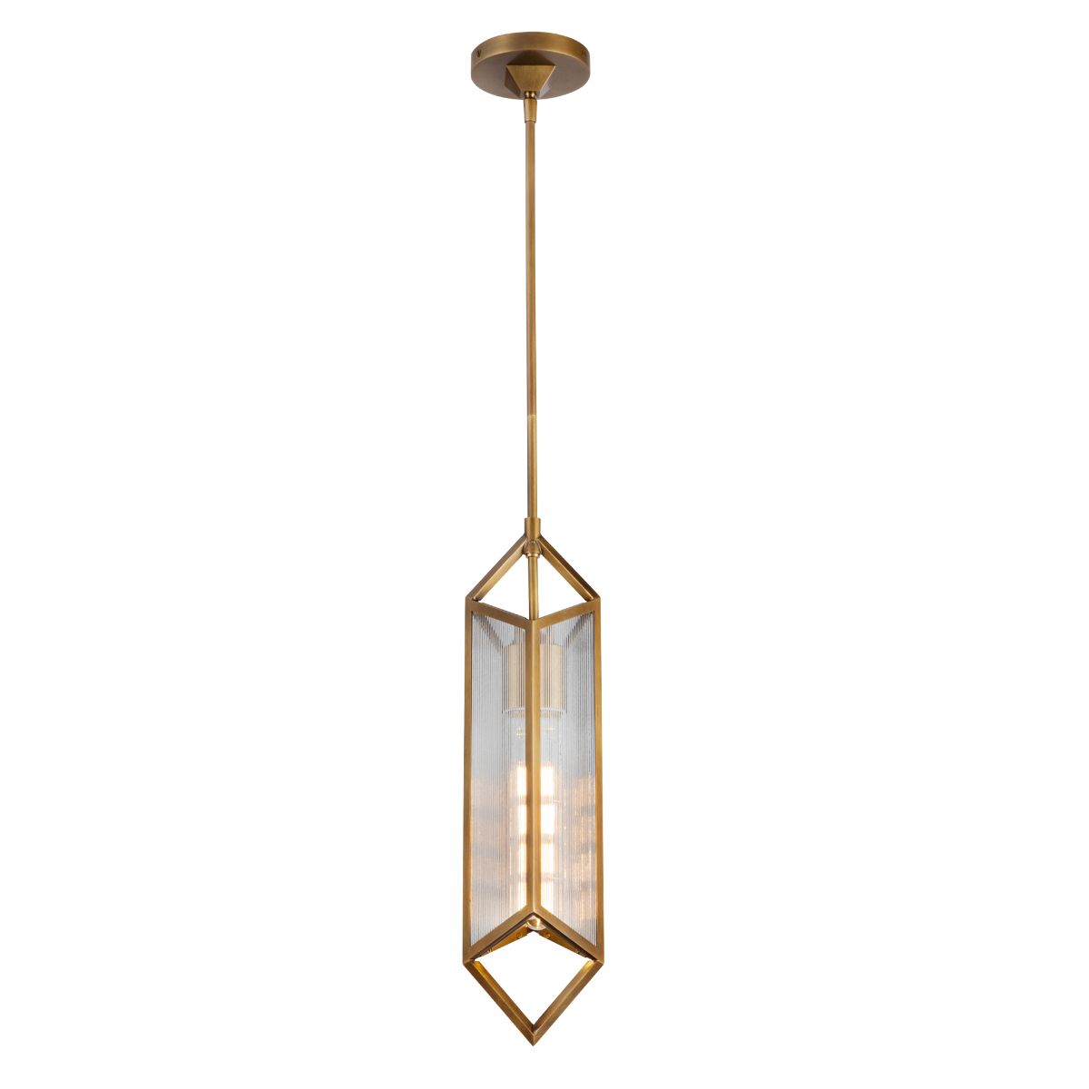 Quintiesse Cairo 1 Light Pendant - Vintage Brass