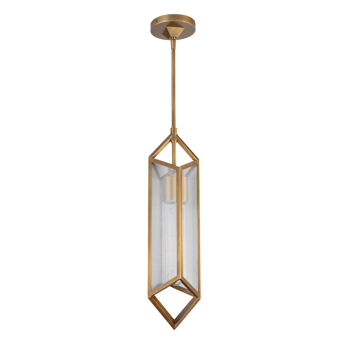Quintiesse Cairo 1 Light Pendant - Vintage Brass