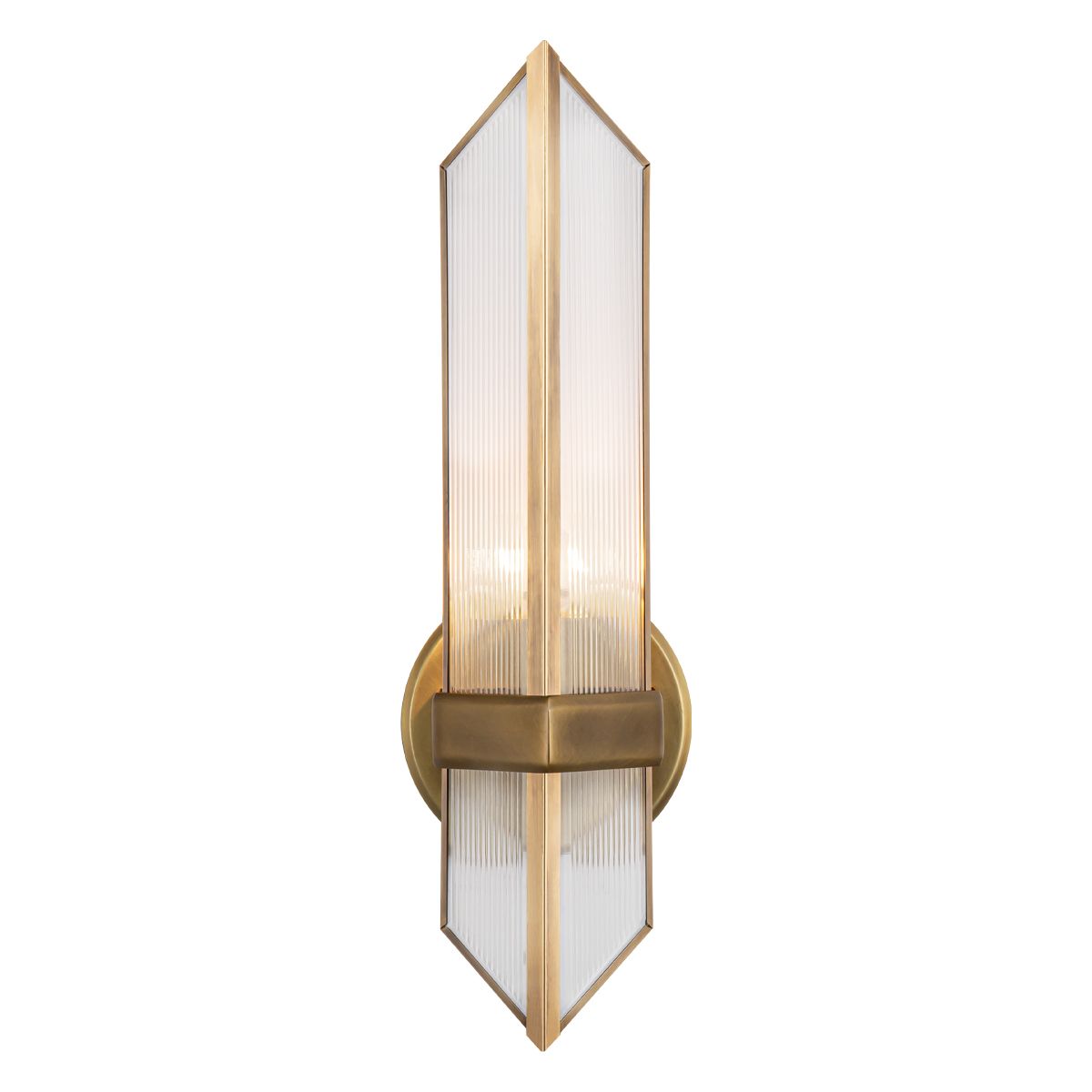 Quintiesse Cairo 1 Light Wall Light - Vintage Brass