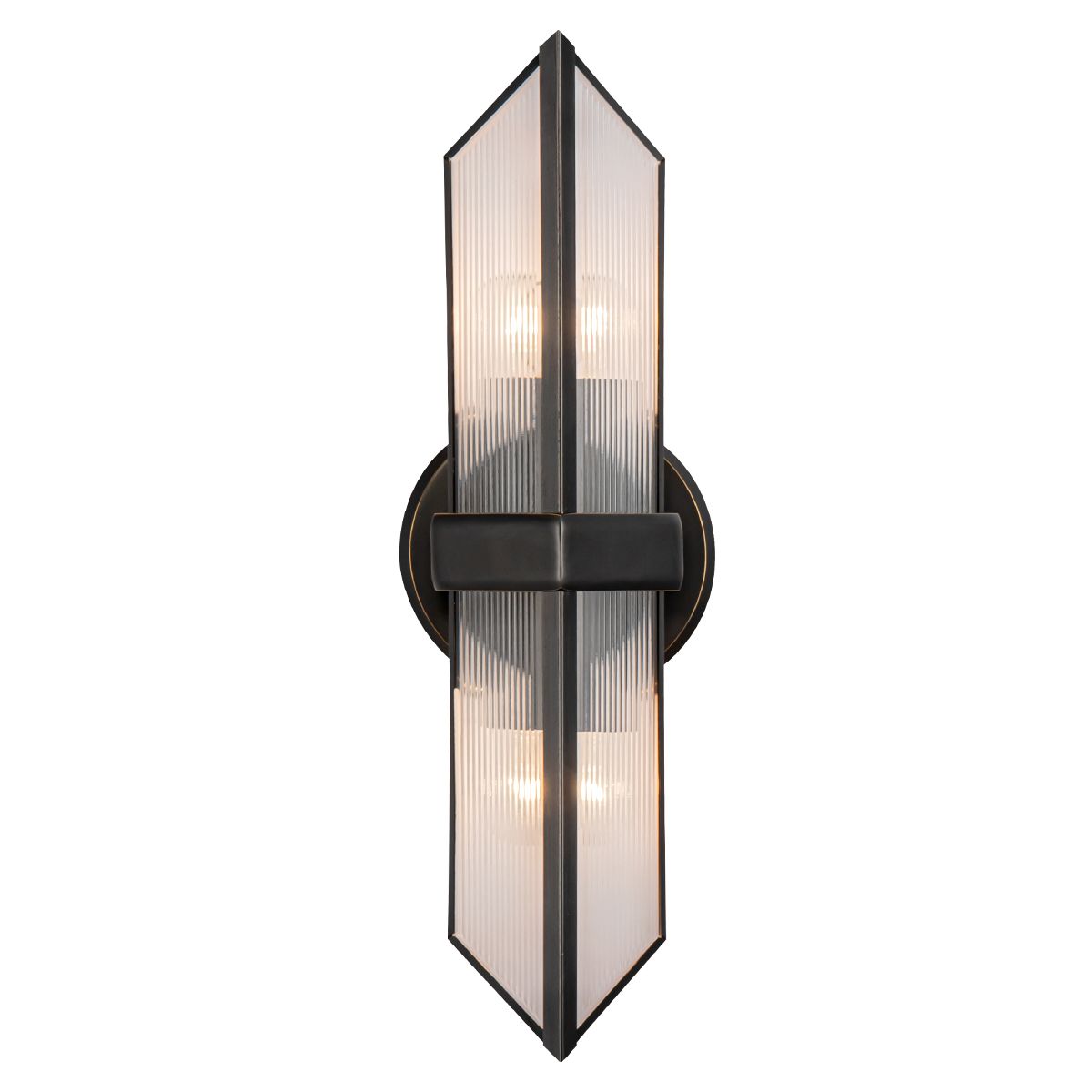 Quintiesse Cairo 2 Light Wall Light - Urban Bronze